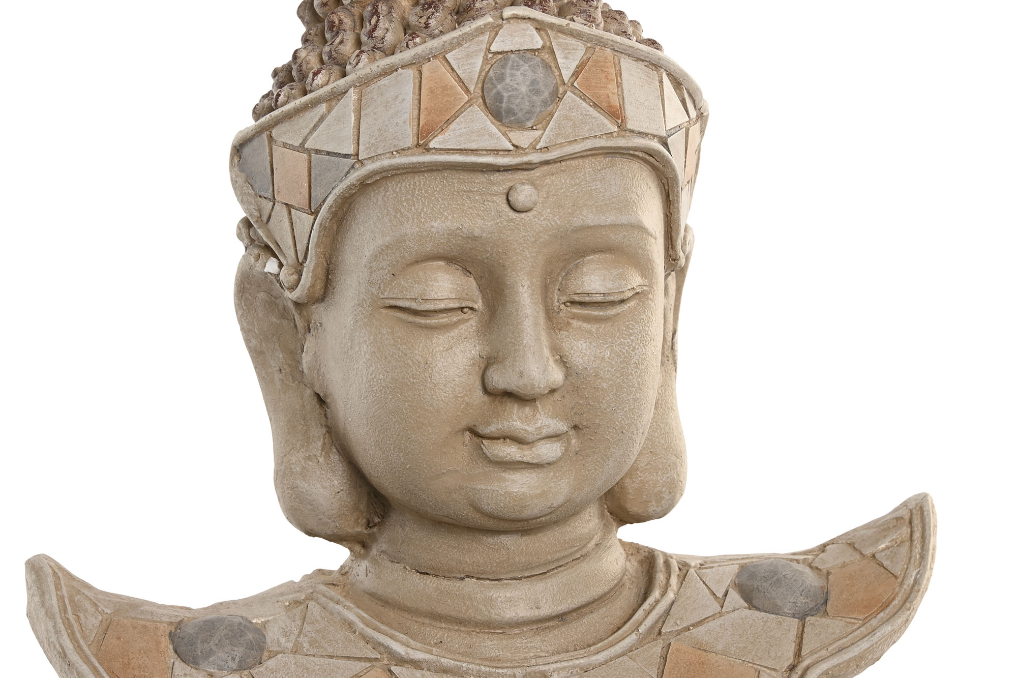 FIGURA MAGNESIA FIBRA VIDRIO 21X24X49 BUDA BEIGE 2