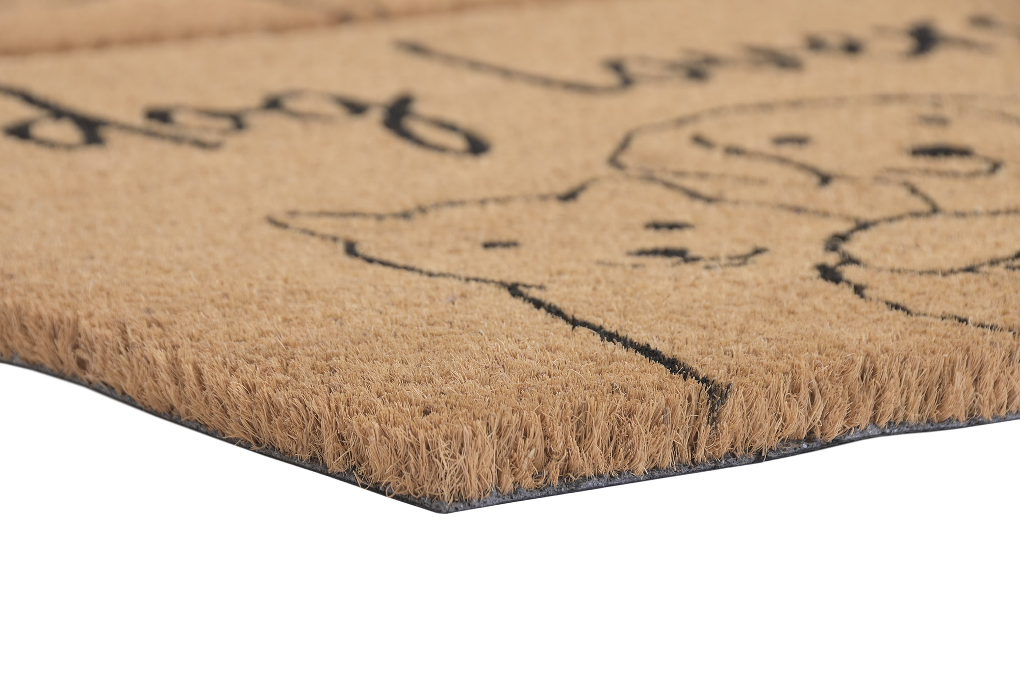 FELPUDO FIBRA COCO GOMA 60X40X1,5 PERROS AQUI 4