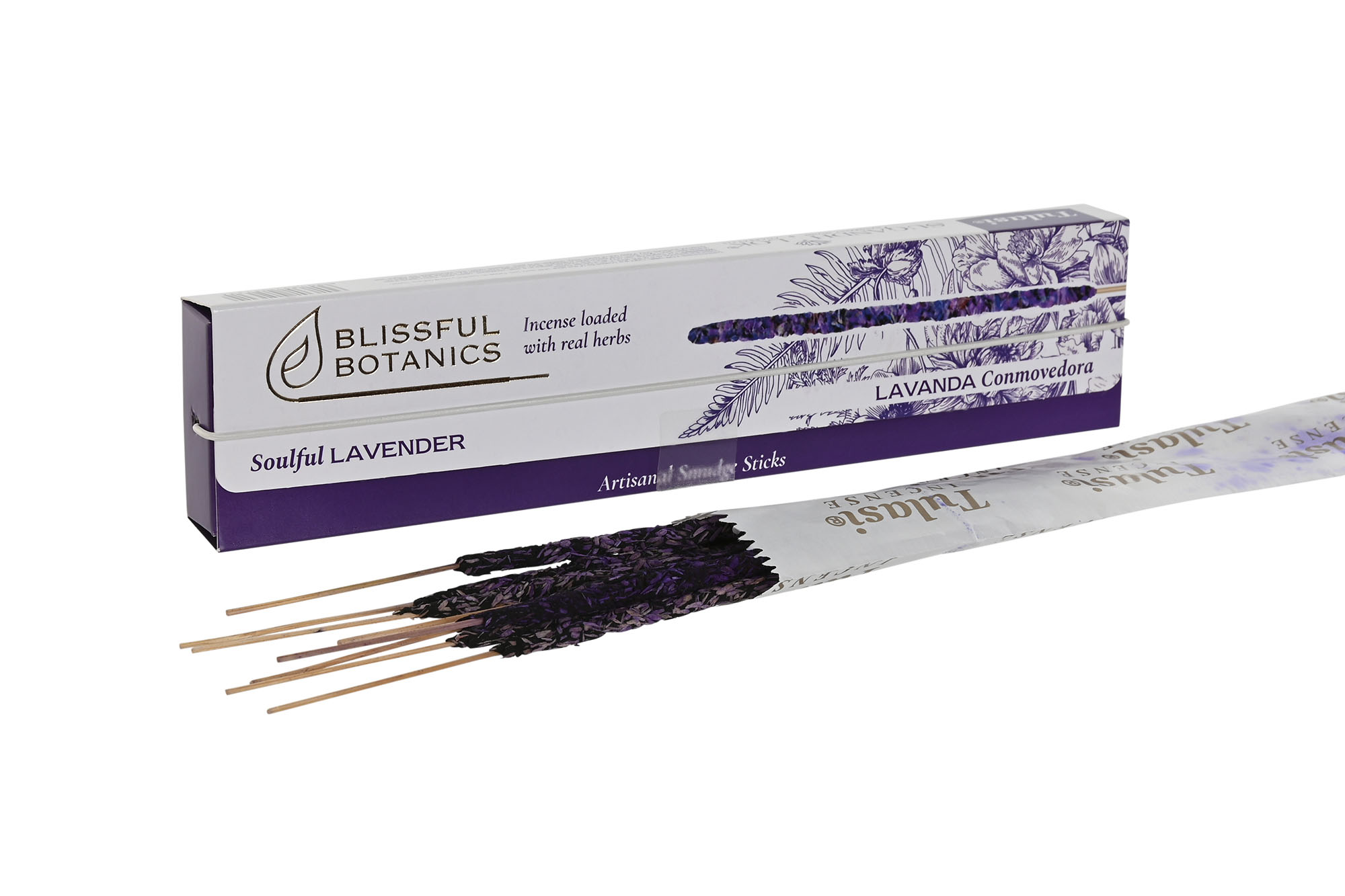 INCIENSO VARILLA SET 8 NATURAL 23,5X5X2 LAVANDA