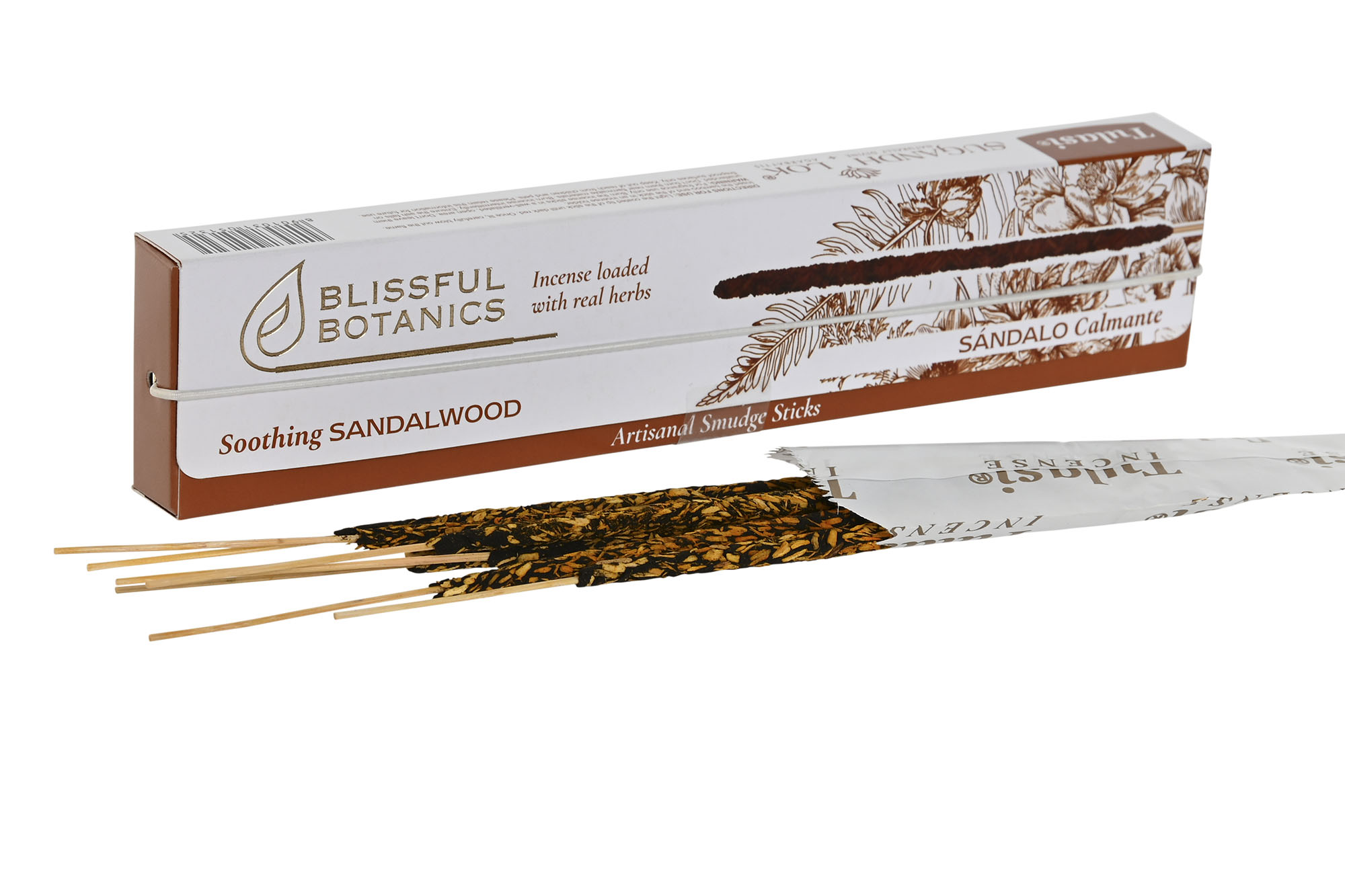 INCIENSO VARILLA SET 8 NATURAL 23,5X5X2 SANDALO