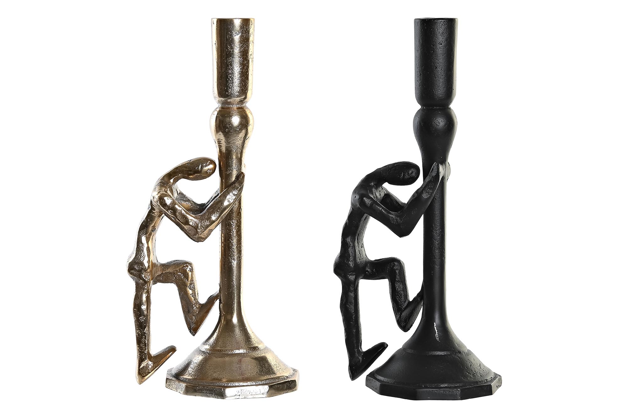 CANDELABRO ALUMINIO 12X10X27 PERSONA 2 SURT.