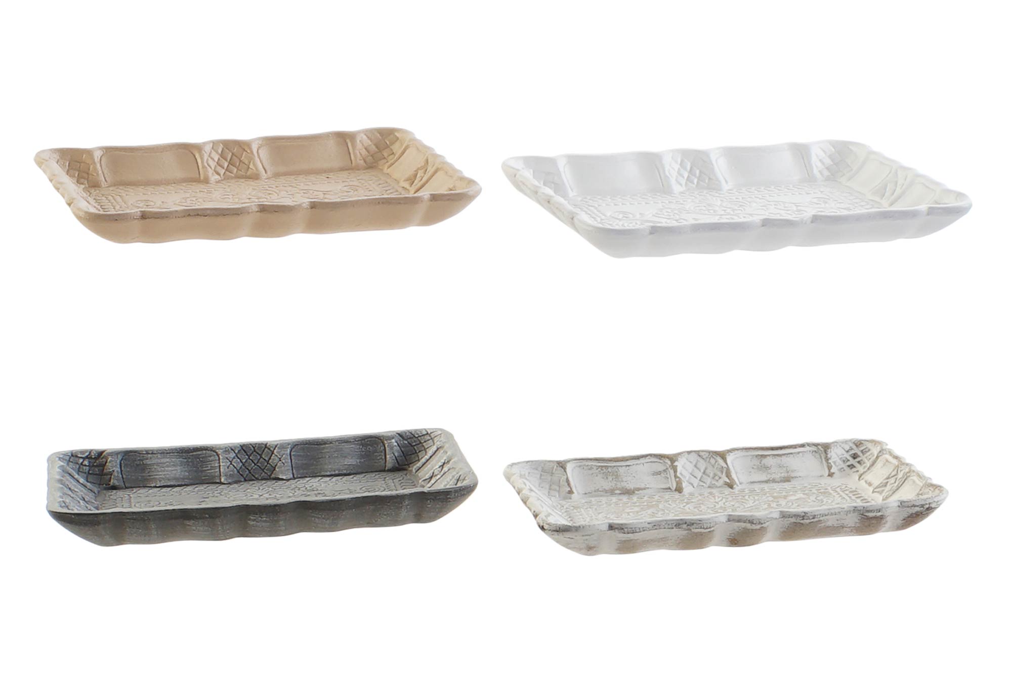 BANDEJA DECORACION MDF 18,5X12X2 4 SURT.