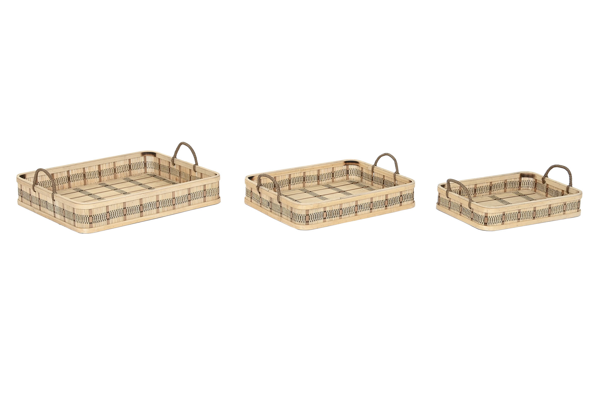 BANDEJA SET 3 BAMBU 54X43X9 ASA NATURAL