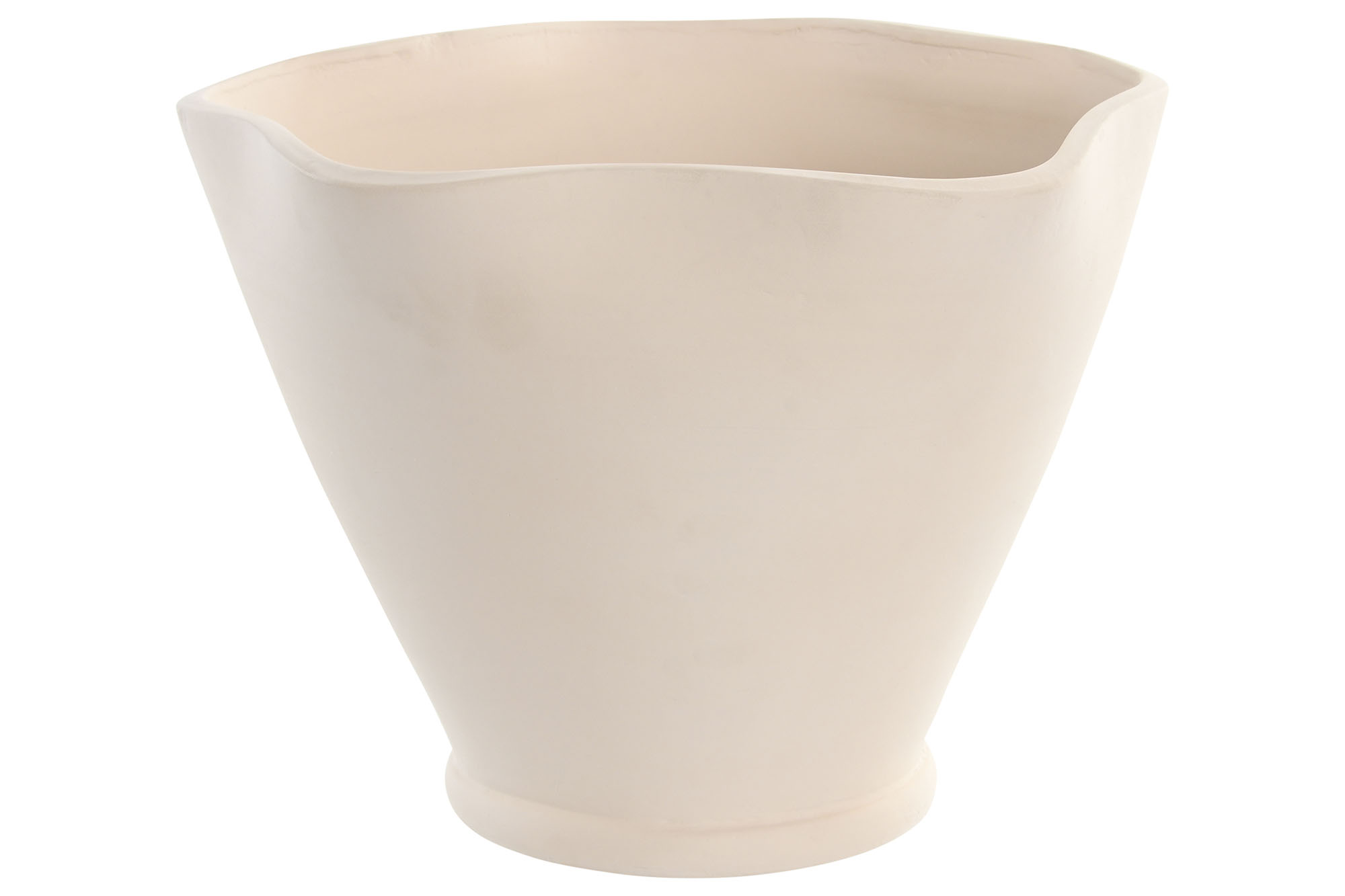 CENTRO MESA TERRACOTA 31X31X24 ARTESANAL CRUDO