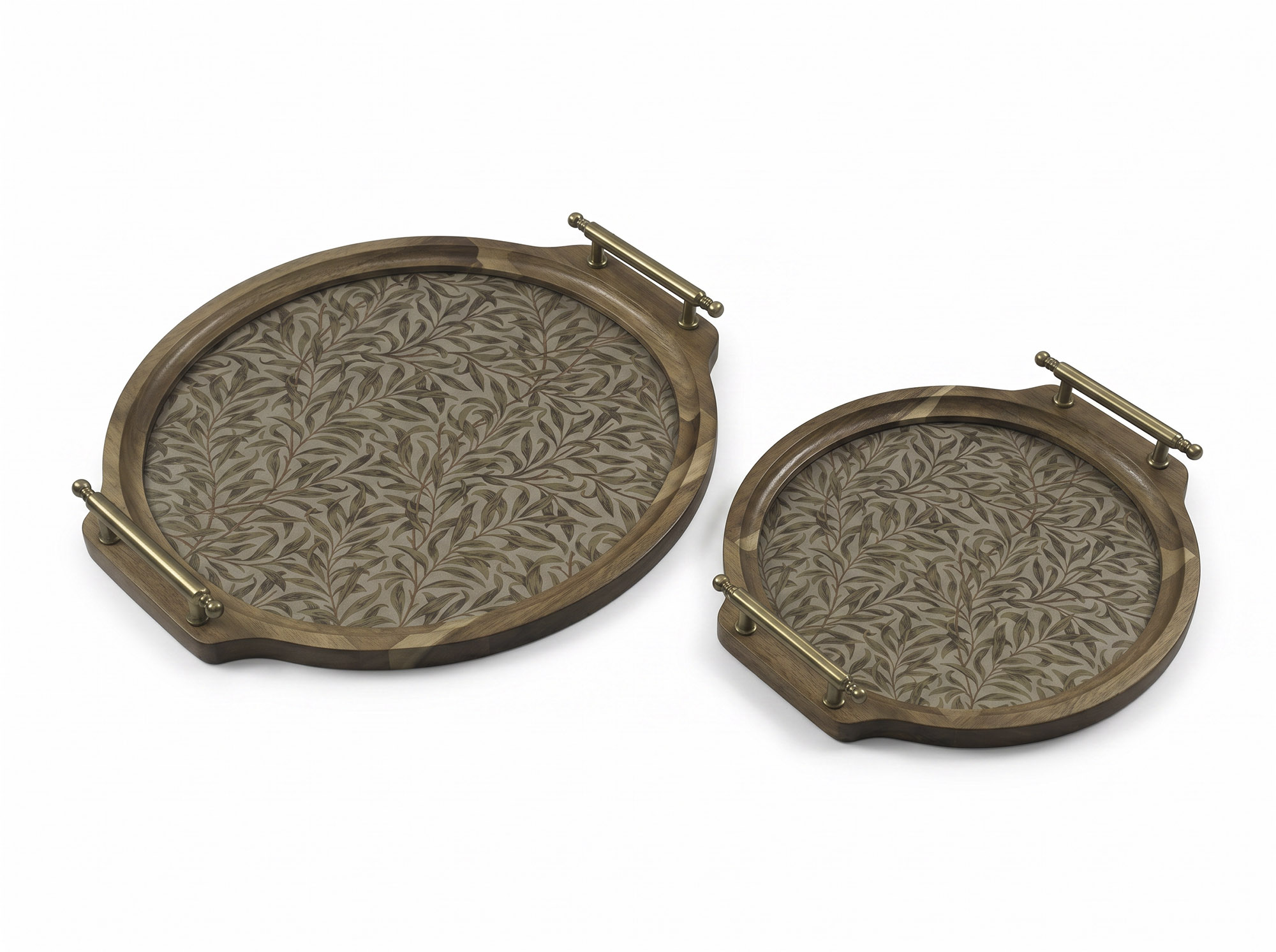 BANDEJA SET 2 ACACIA CRISTAL 42,5X40X5 HOJAS