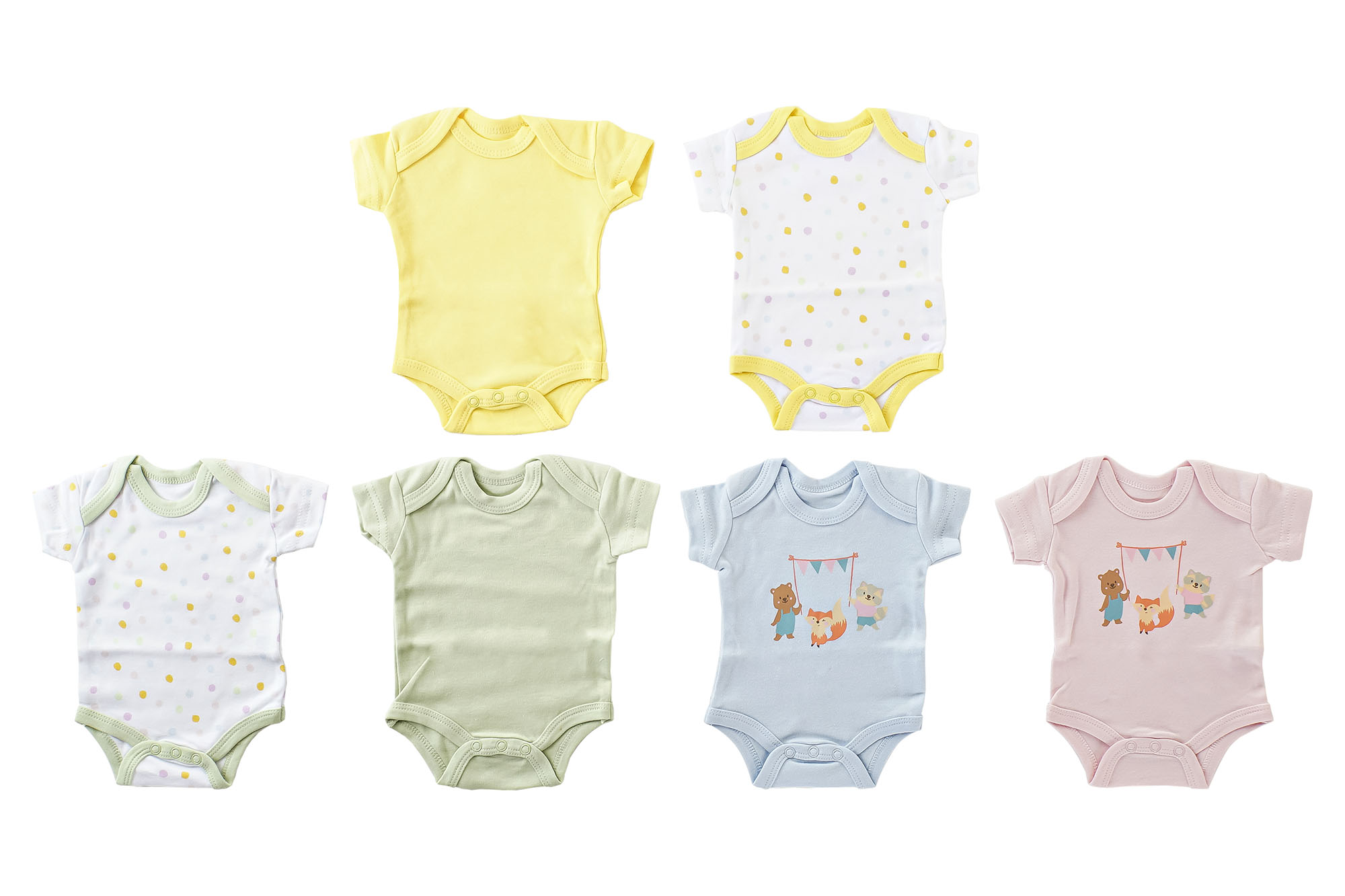 BEBE SET 3 ALGODON 24X1X34 BODY 2 SURT.