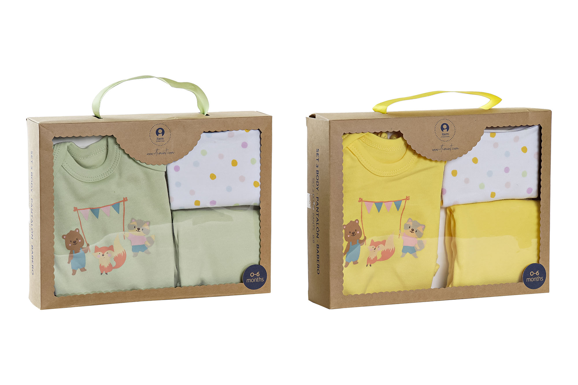 BEBE SET 3 ALGODON 25X1X25 2 SURT.