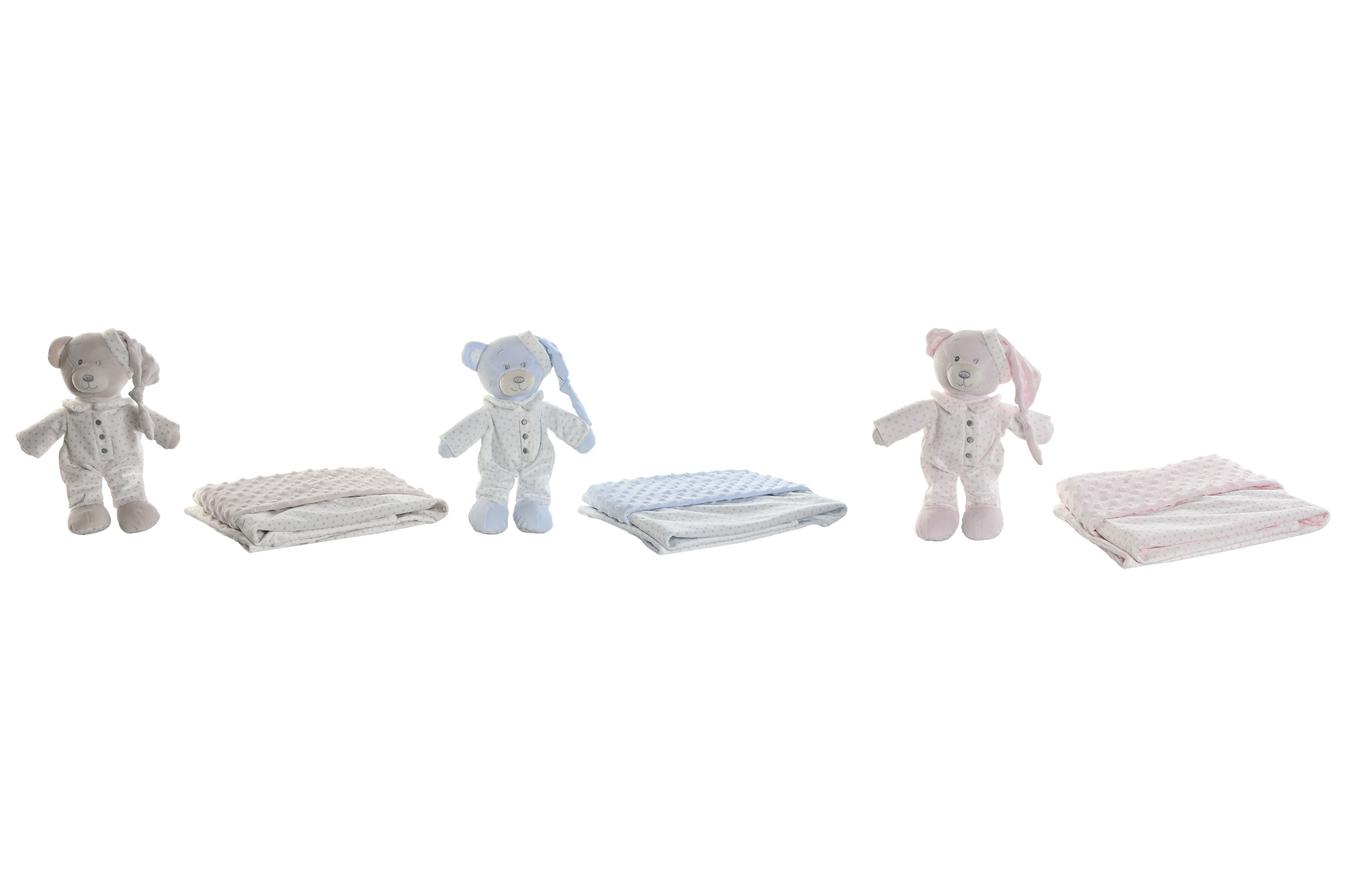 PELUCHE MANTA SET 2 POLIESTER 100X2X75 3 SURT.
