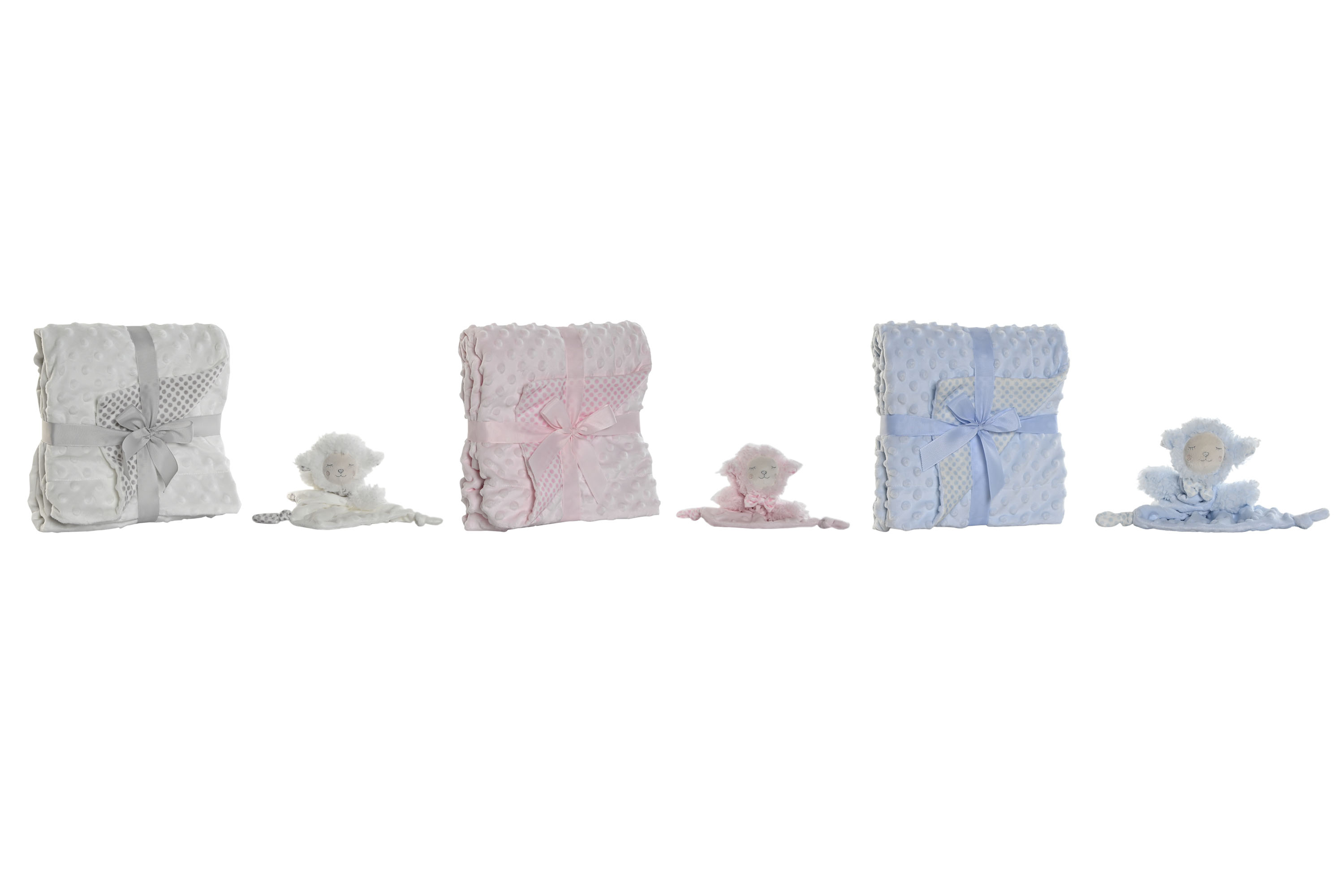 PELUCHE MANTA SET 2 POLIESTER 75X100X10 3 SURT.
