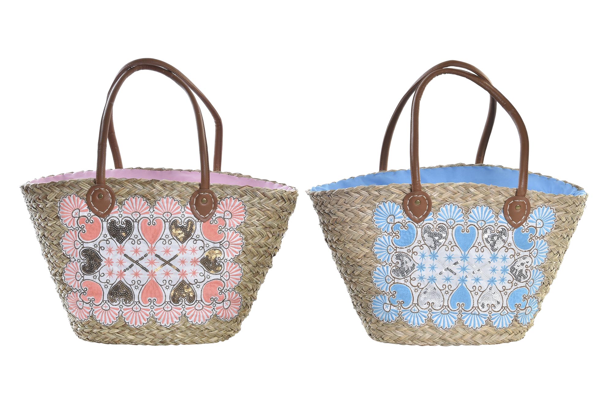 BOLSO SEAGRASS PU 56X27X30 CAPAZO 2 SURT.