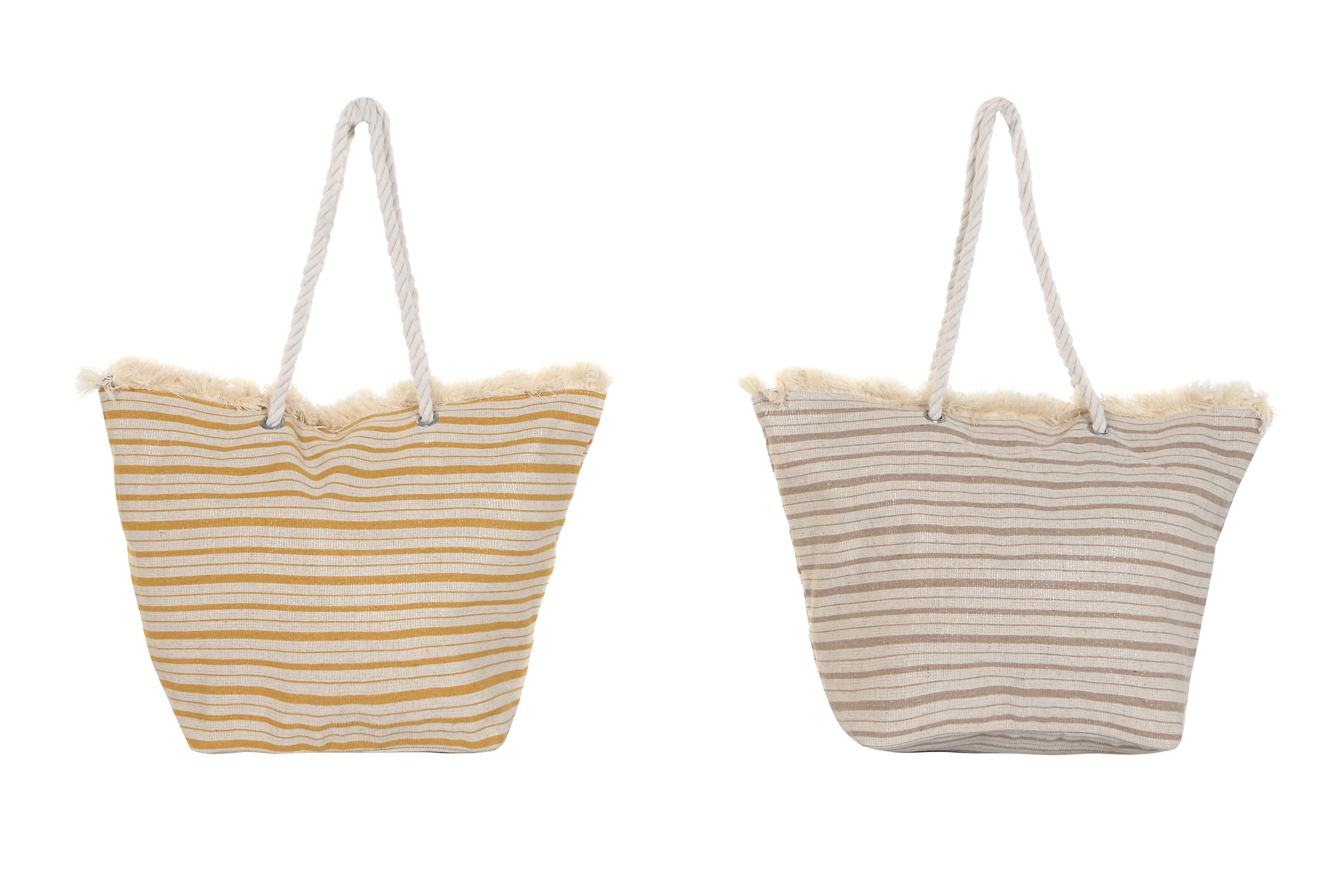 BOLSO LIENZO 46X22,5X38 RAYAS 2 SURT.