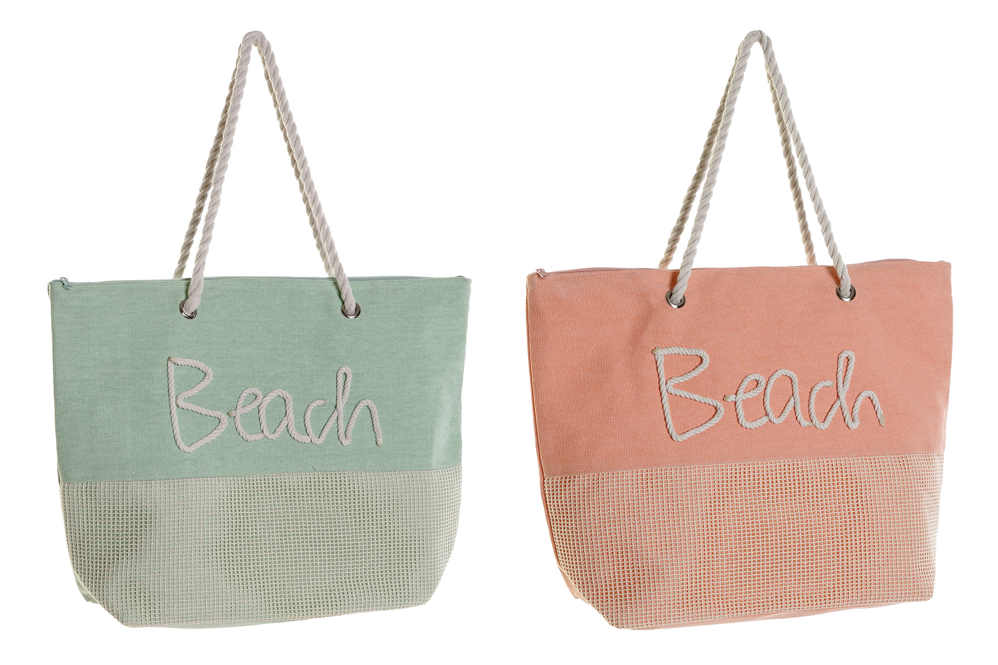 BOLSO POLIESTER ALGODON 52X14X38 BEACH 2 SURT.