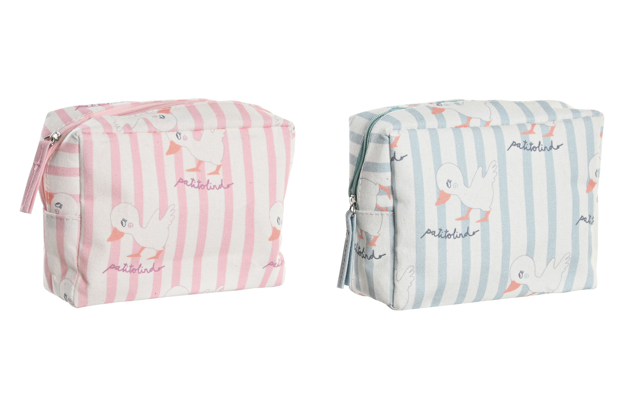 NECESER CANVAS 15X6X12 PATITOS IMPERMEABLE 2 SURT.