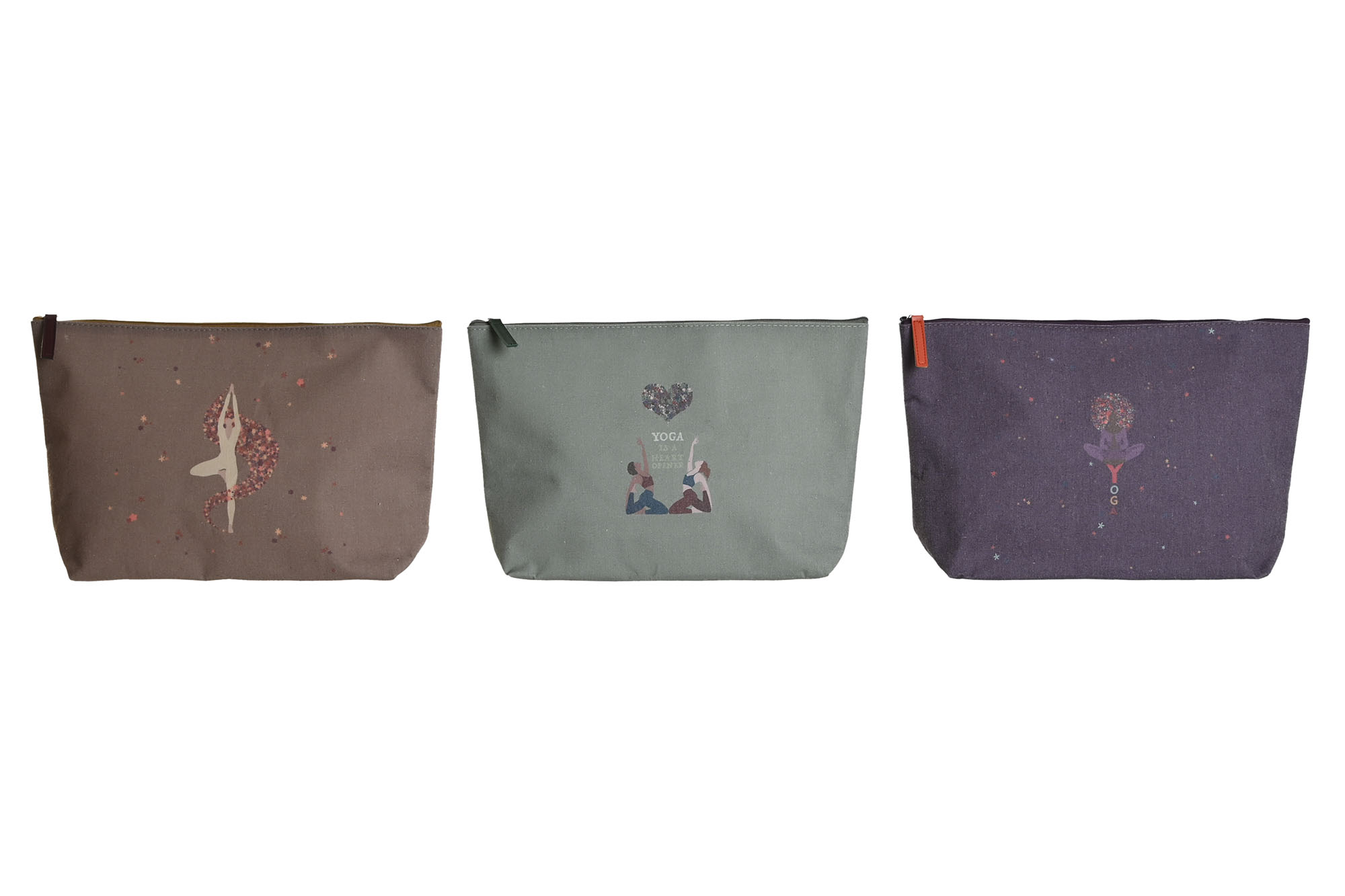 BOLSA LIENZO ALGODON 33X8X20 YOGA 3 SURT.