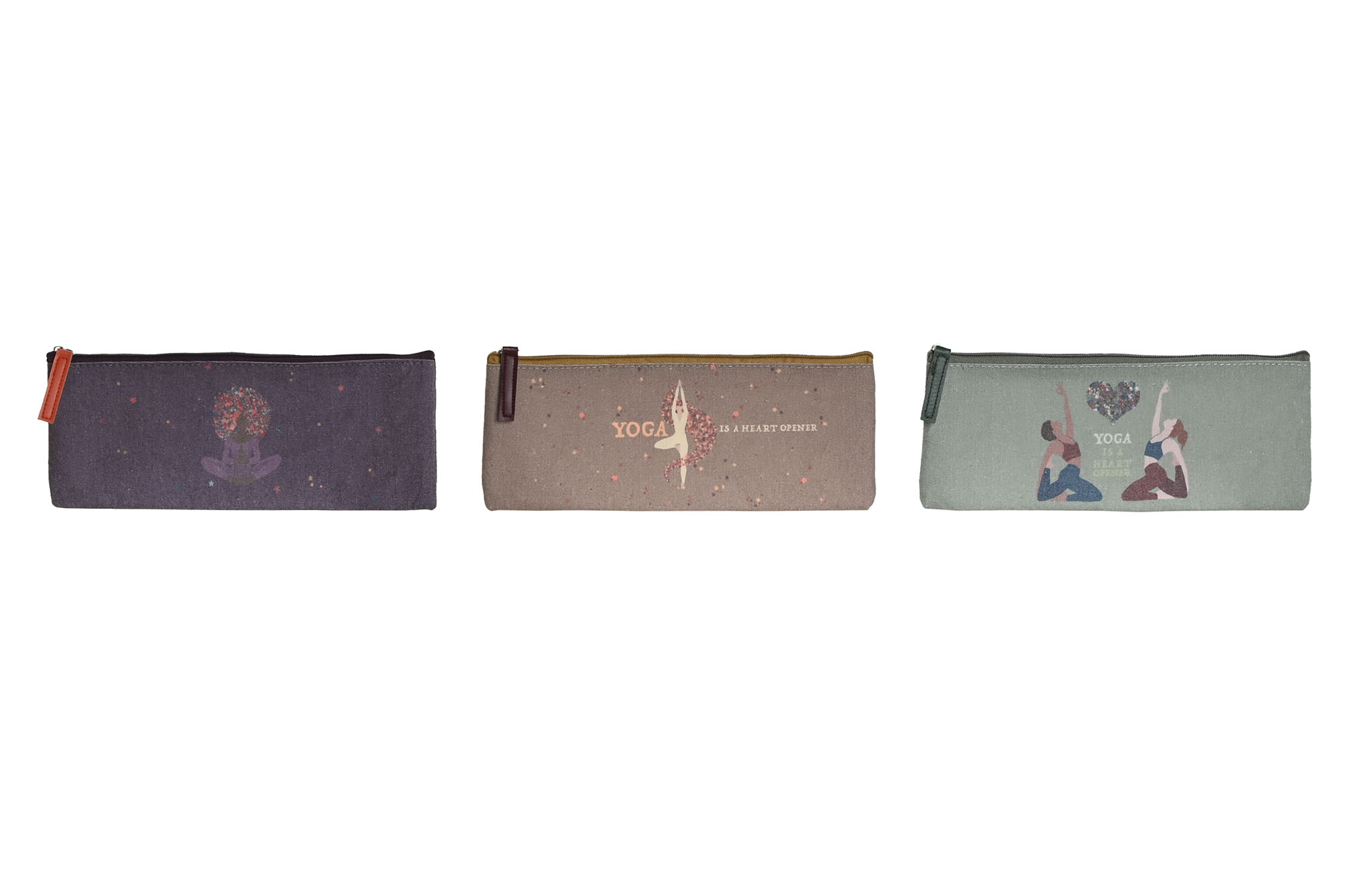 ESTUCHE CANVAS POLIESTER 22,5X1X9,5 YOGA 3 SURT.