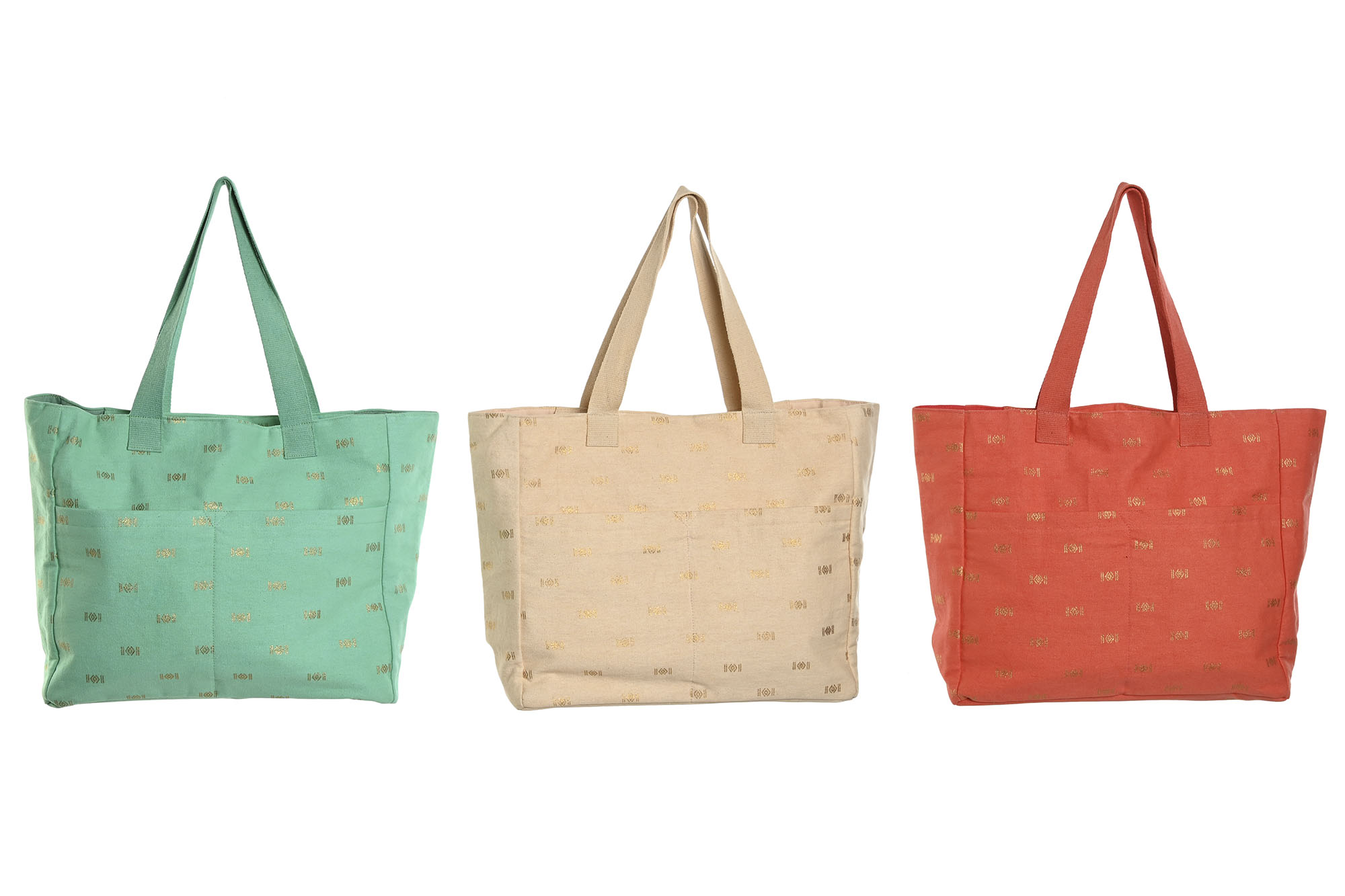 BOLSO ALGODON 55X14X35 CREMALLERA 3 SURT.