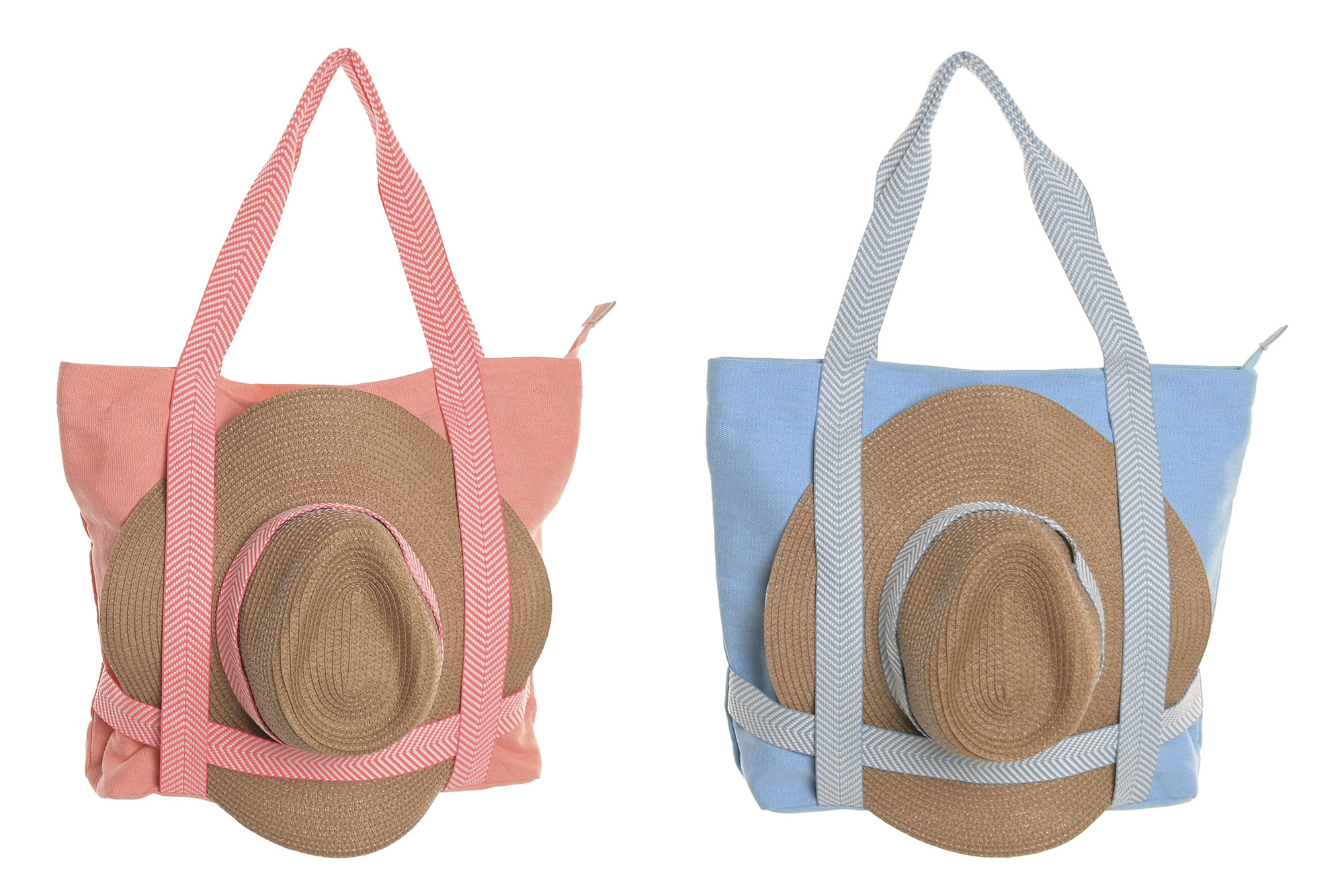 BOLSO SET 2 POLIESTER ALGODON 46X10X38 2 SURT.