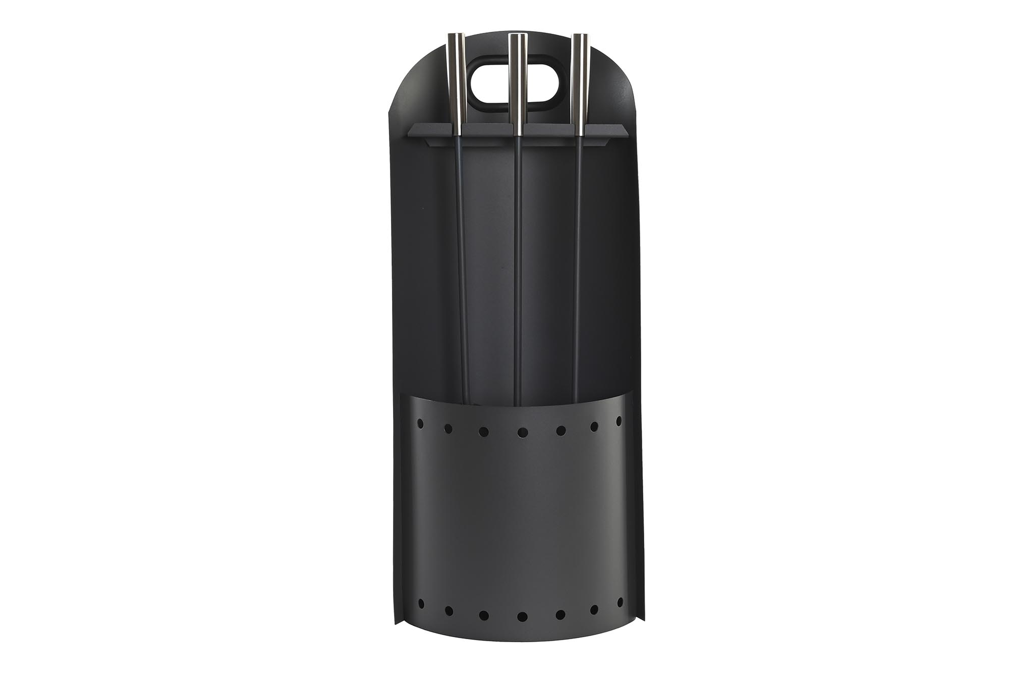 CHIMENEA SET 3 ACERO INOX 11X2X51 NEGRO