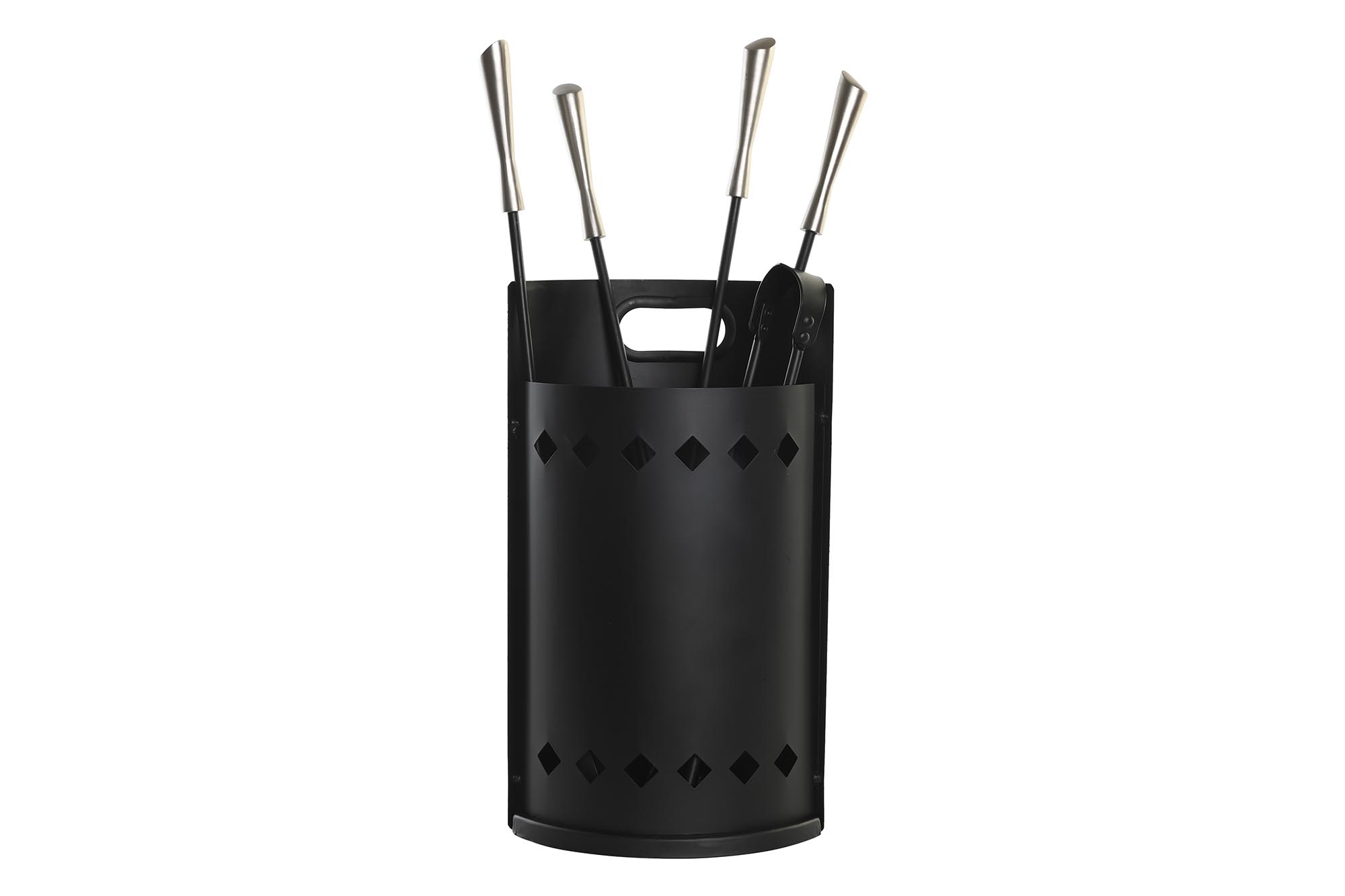 CHIMENEA SET 4 ACERO INOX 11X2X62 NEGRO