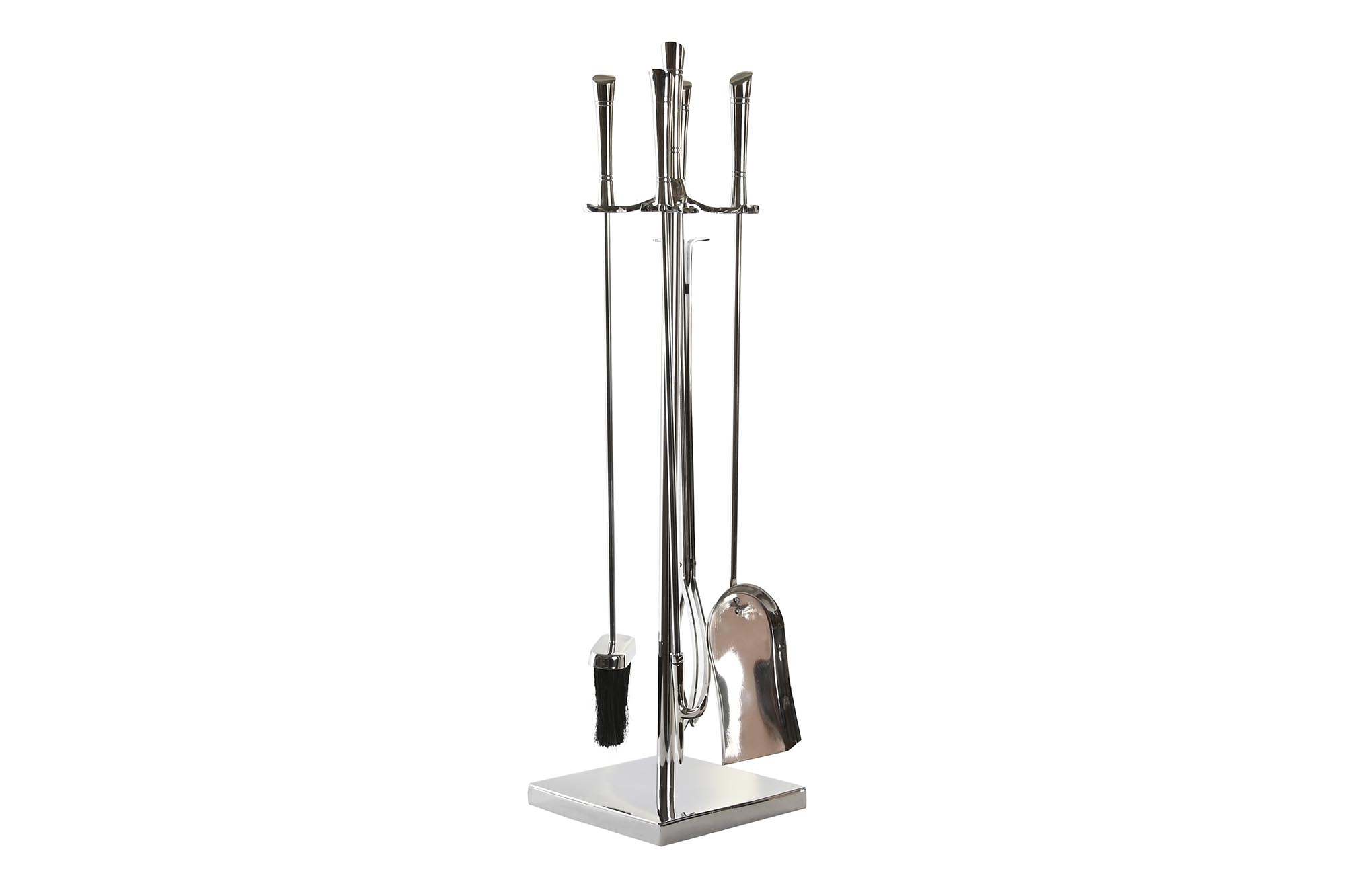 CHIMENEA SET 4 INOX ALUMINIO 18X18X75 NIQUELADO