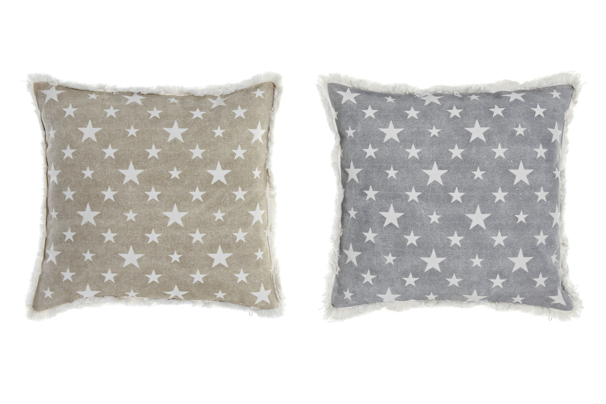 COJIN ALGODON POLIESTER 45X10X45 ESTRELLAS 2 SURT.