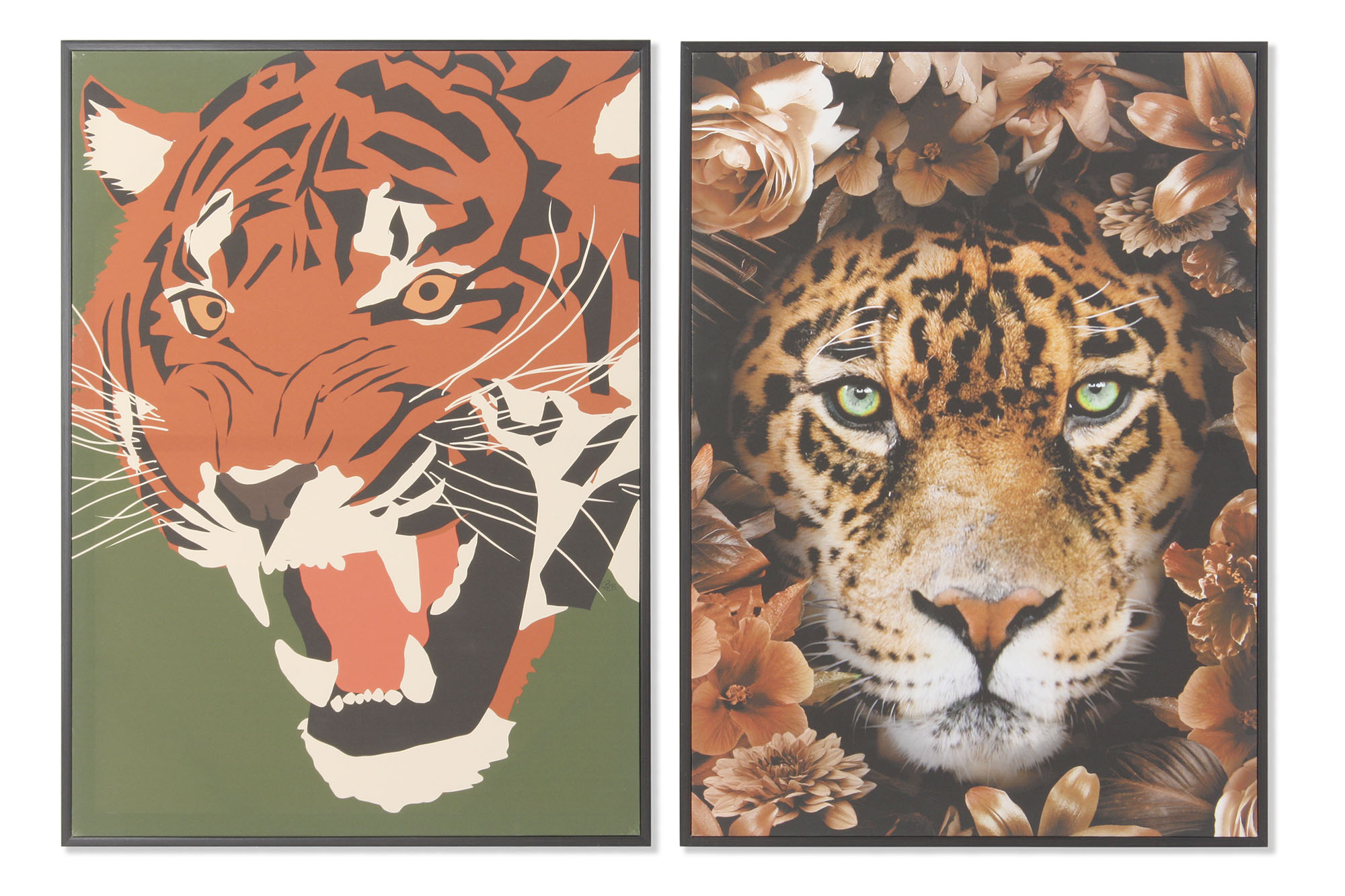 CUADRO PS LIENZO 52X2,7X72 TIGRE LEOPARDO 2 SURT.