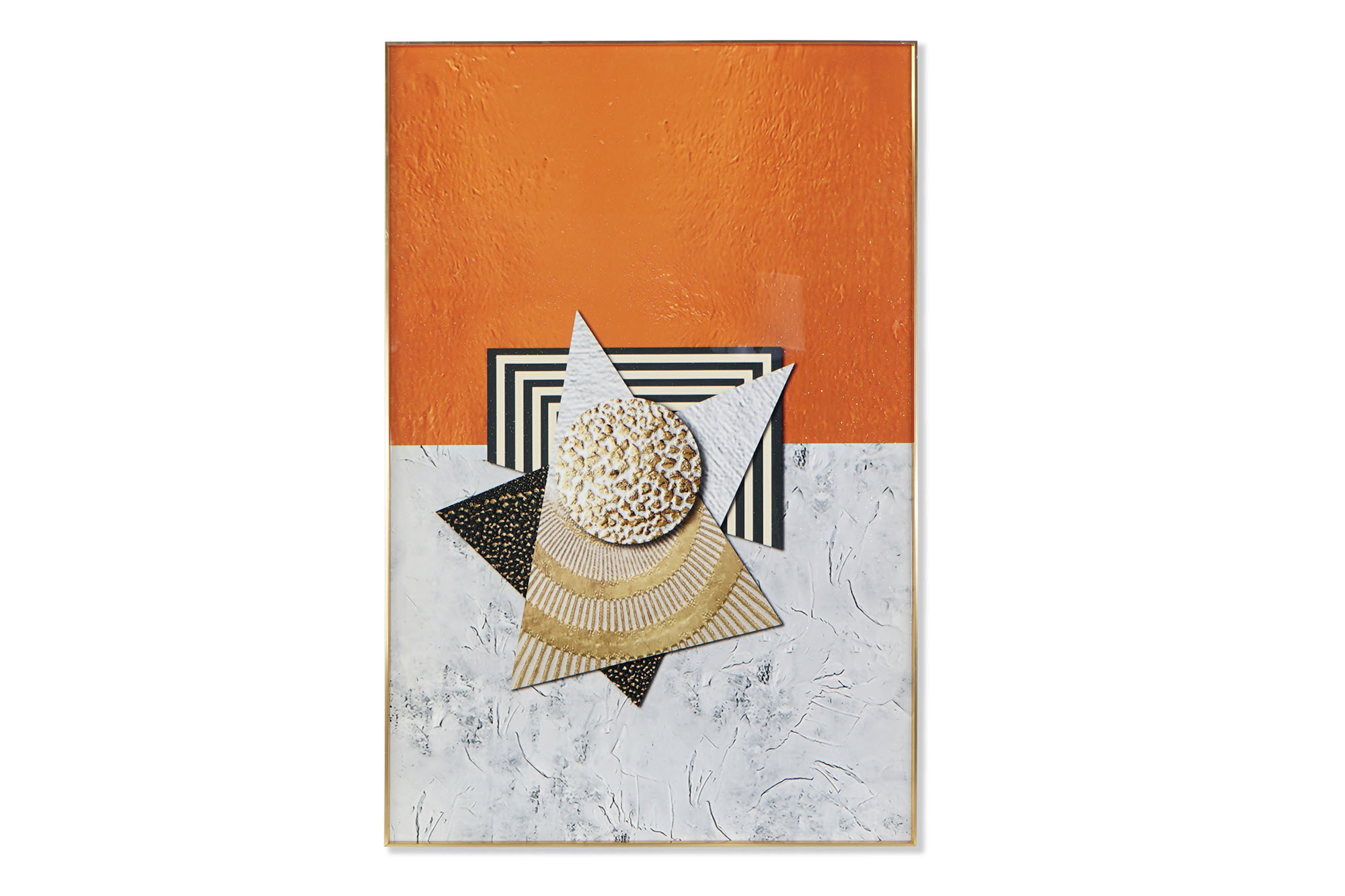 CUADRO ALUMINIO MDF 80X3X120 ABSTRACTO PORCELANICO