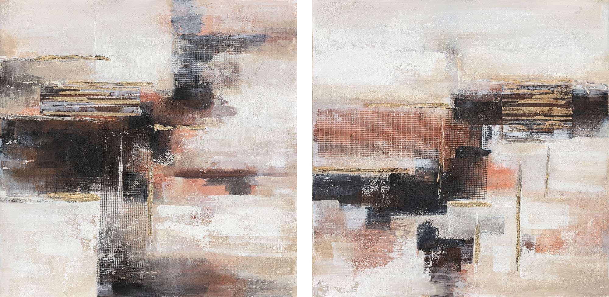 CUADRO LIENZO PINO 90X2,4X90 ABSTRACTO 2 SURT.