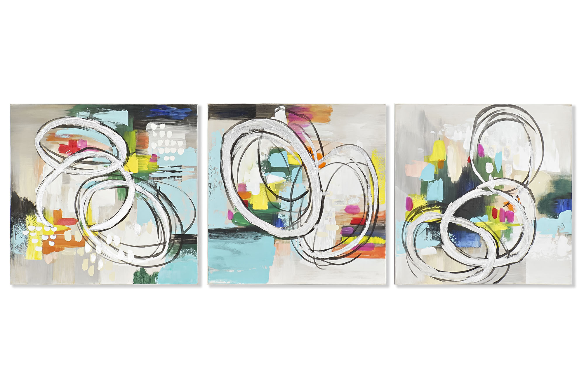 CUADRO LIENZO PINO 60X2,8X60 ABSTRACTO 3 SURT.