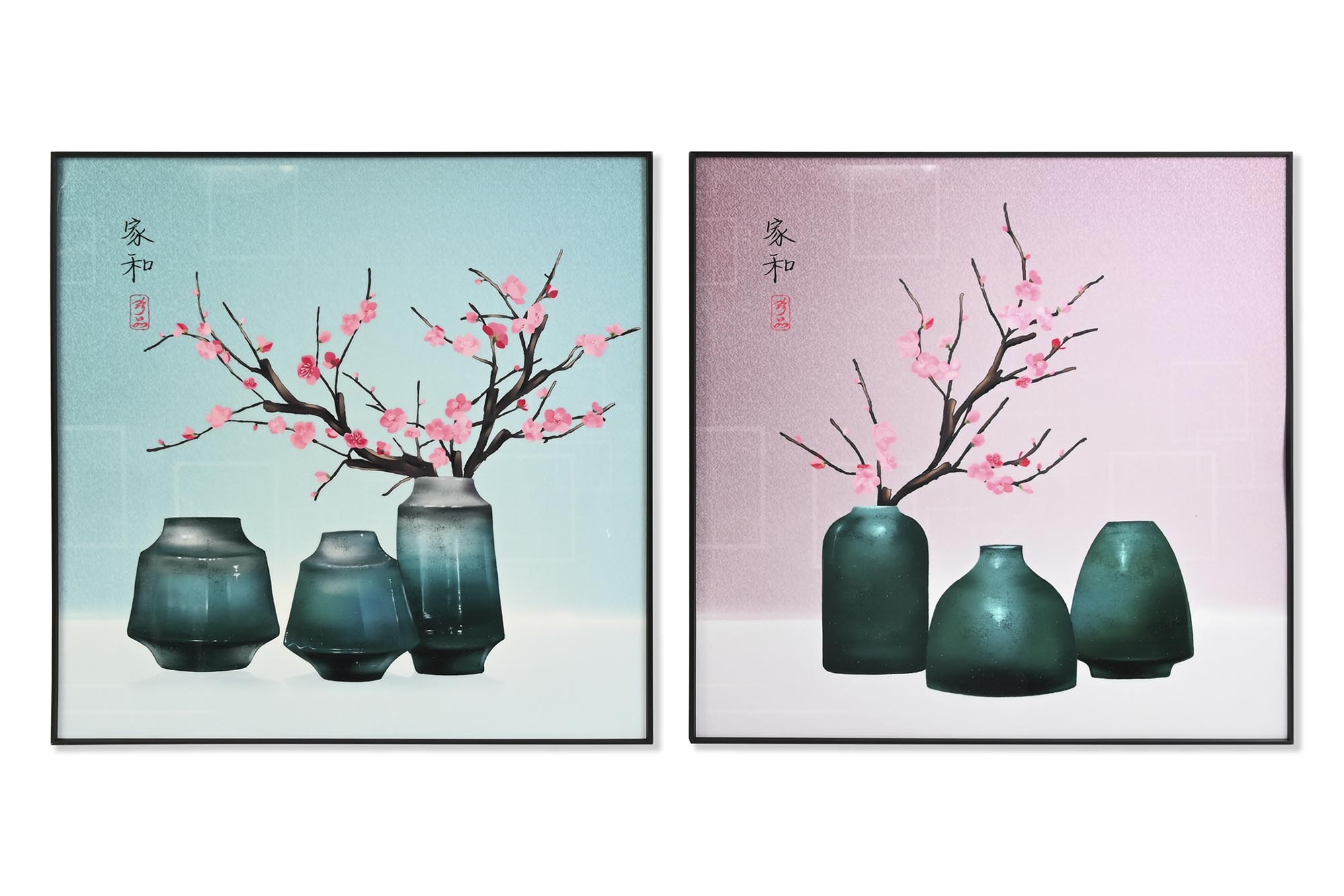 CUADRO ALUMINIO MDF 80X3X80 ORIENTAL 2 SURT.