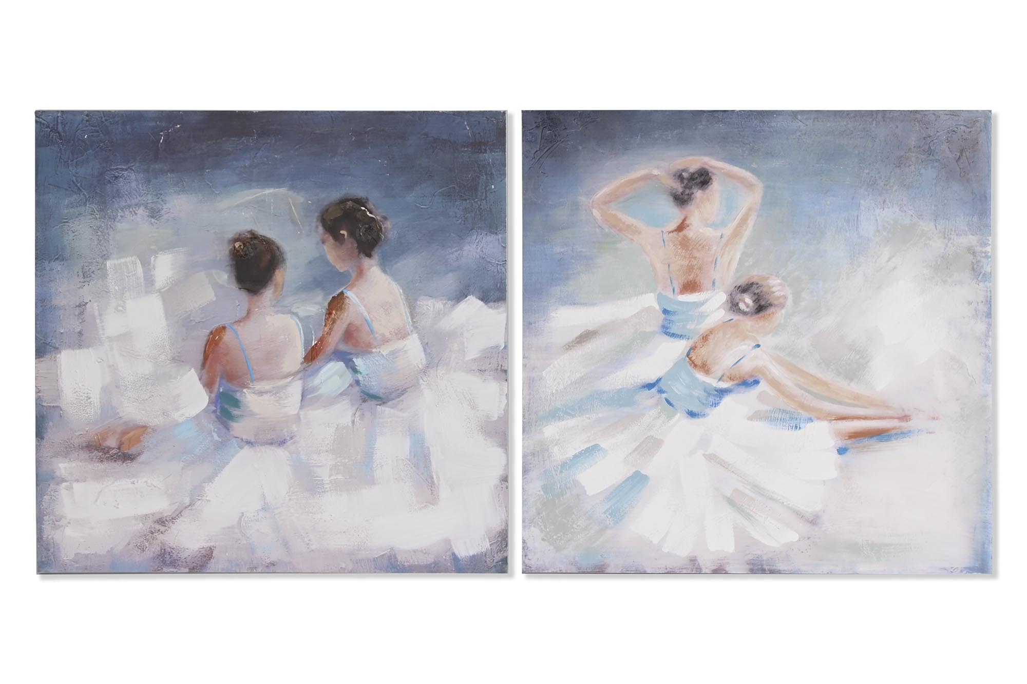 CUADRO LIENZO PINO 100X3,5X100 BAILARINAS 2 SURT.