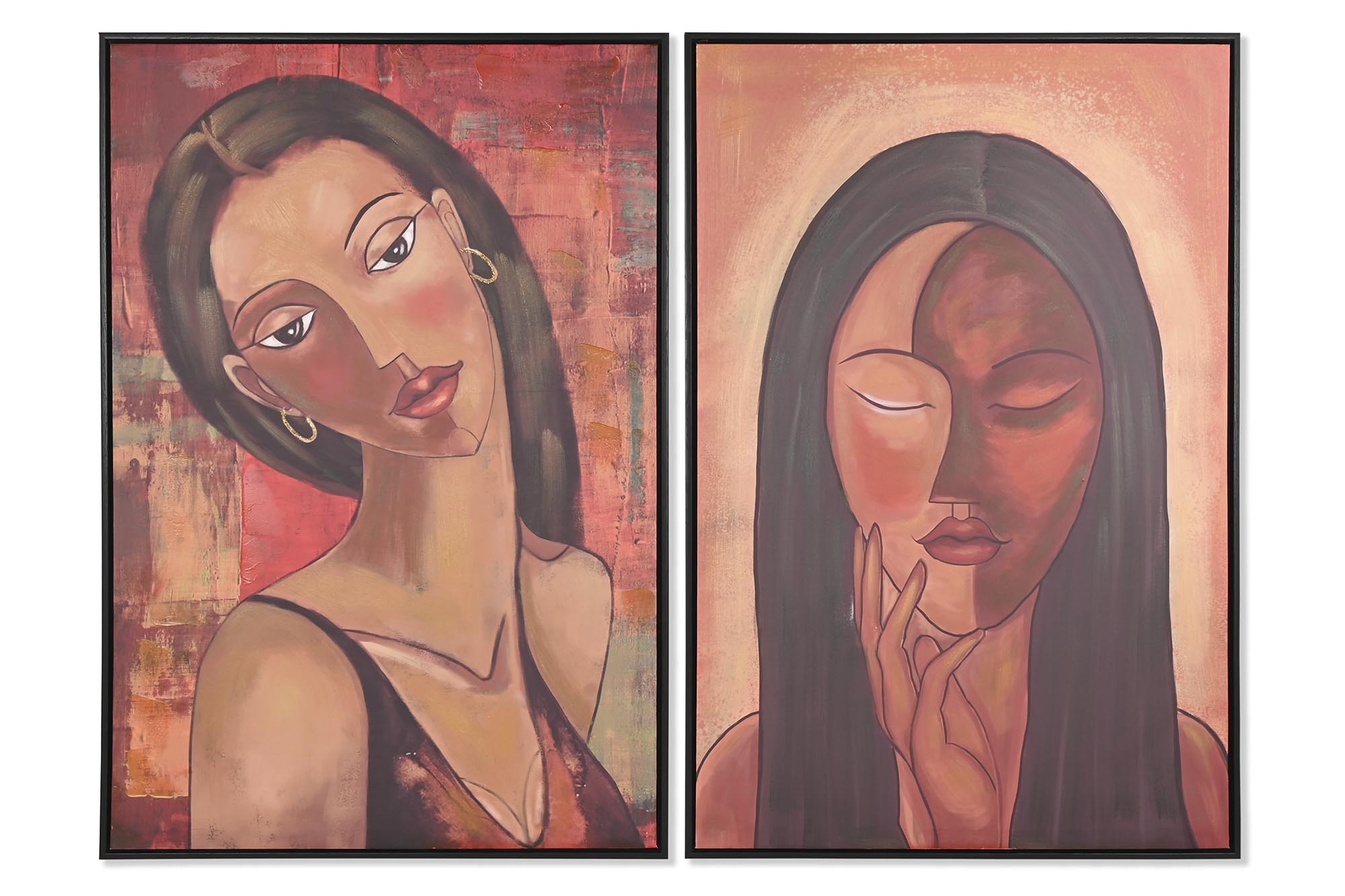CUADRO LIENZO PS 60X3,5X90 MUJER ABSTRACTO 2 SURT.