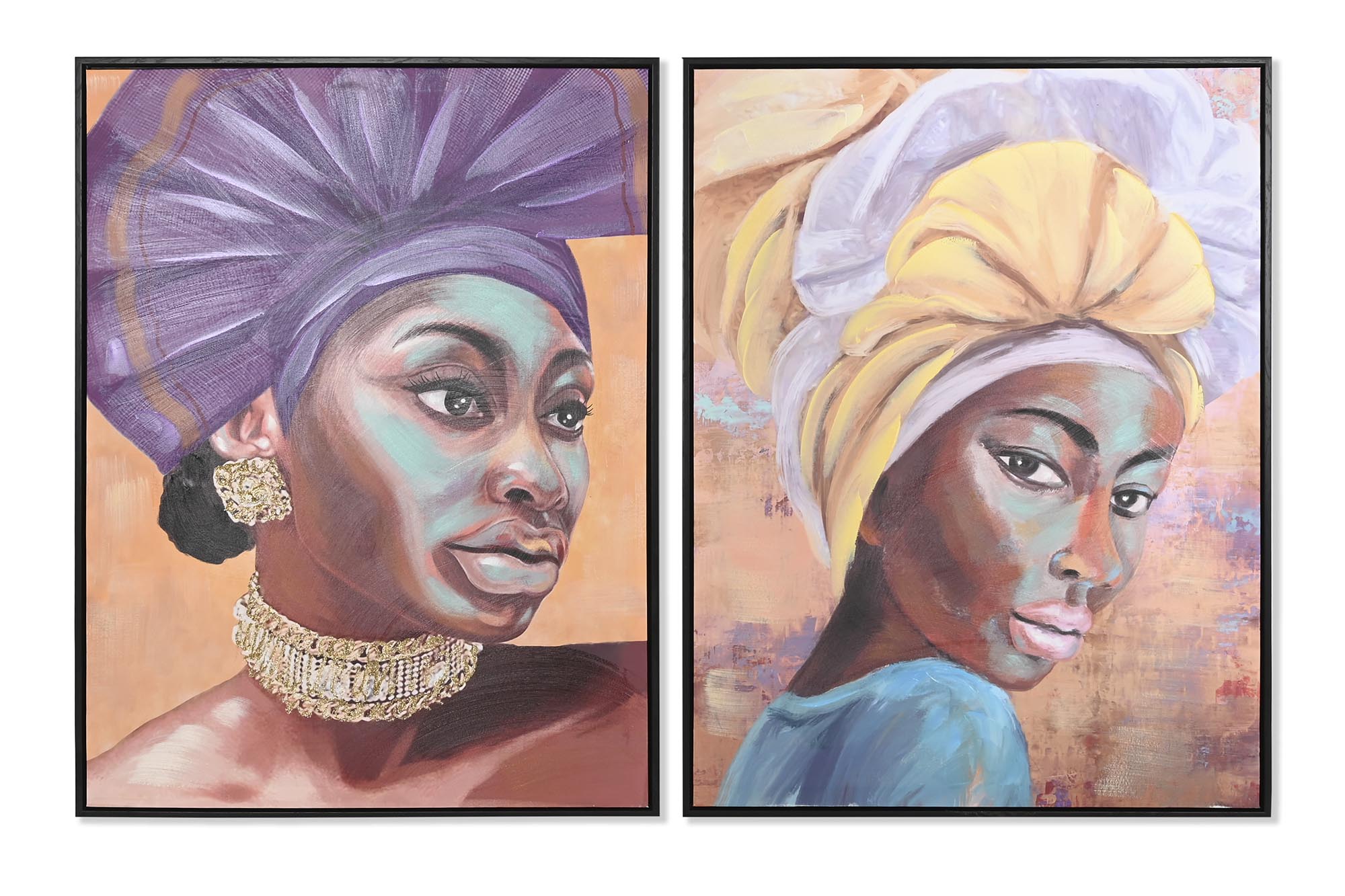 CUADRO LIENZO PS 60X3,5X80 AFRICANA 2 SURT.