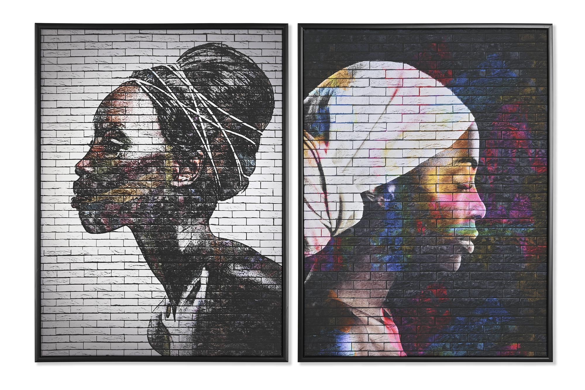 CUADRO LIENZO PS 40X3,5X55 AFRICANA 2 SURT.