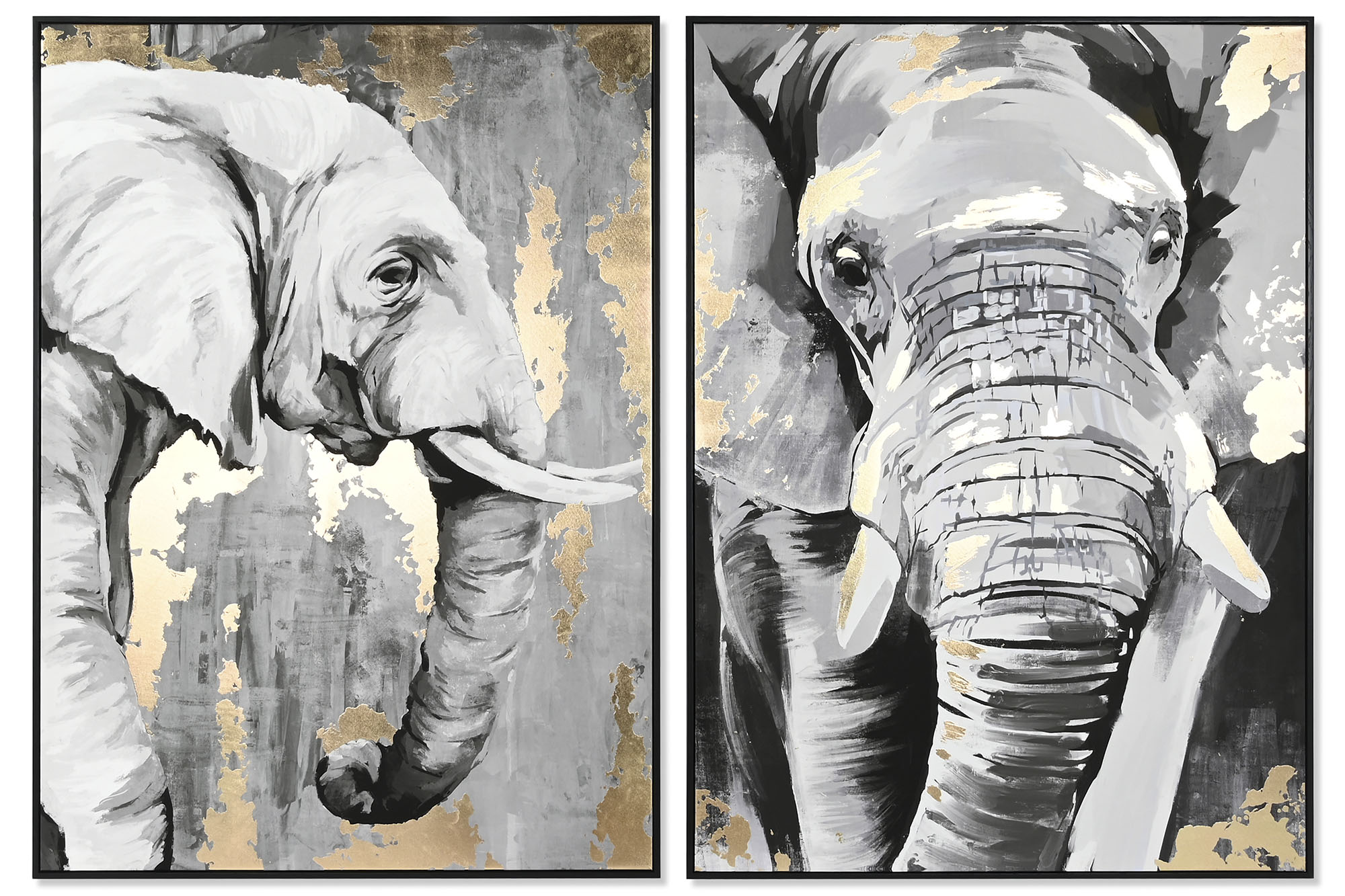 CUADRO PS LIENZO 100X4X140 ELEFANTE 2 SURT.