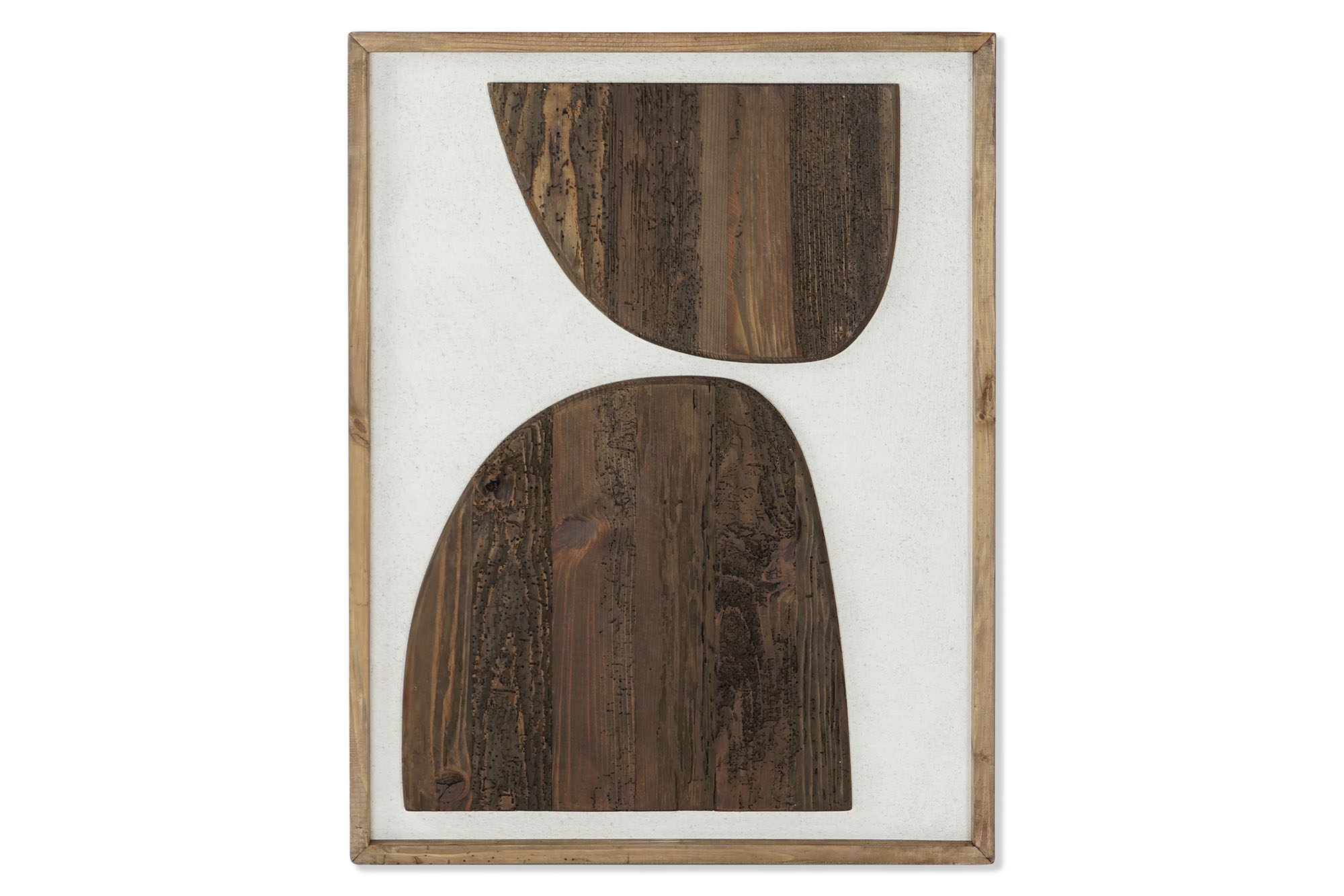 CUADRO MADERA RECICLADA 62X4X82 BLANCO