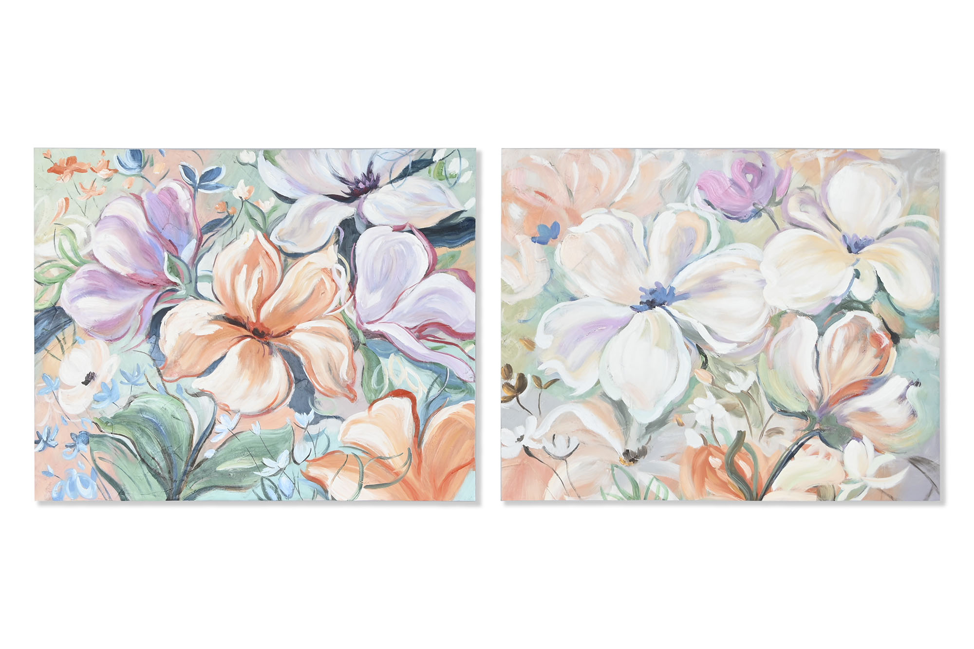 CUADRO LIENZO PINO 100X3,7X80 FLORES 2 SURT.