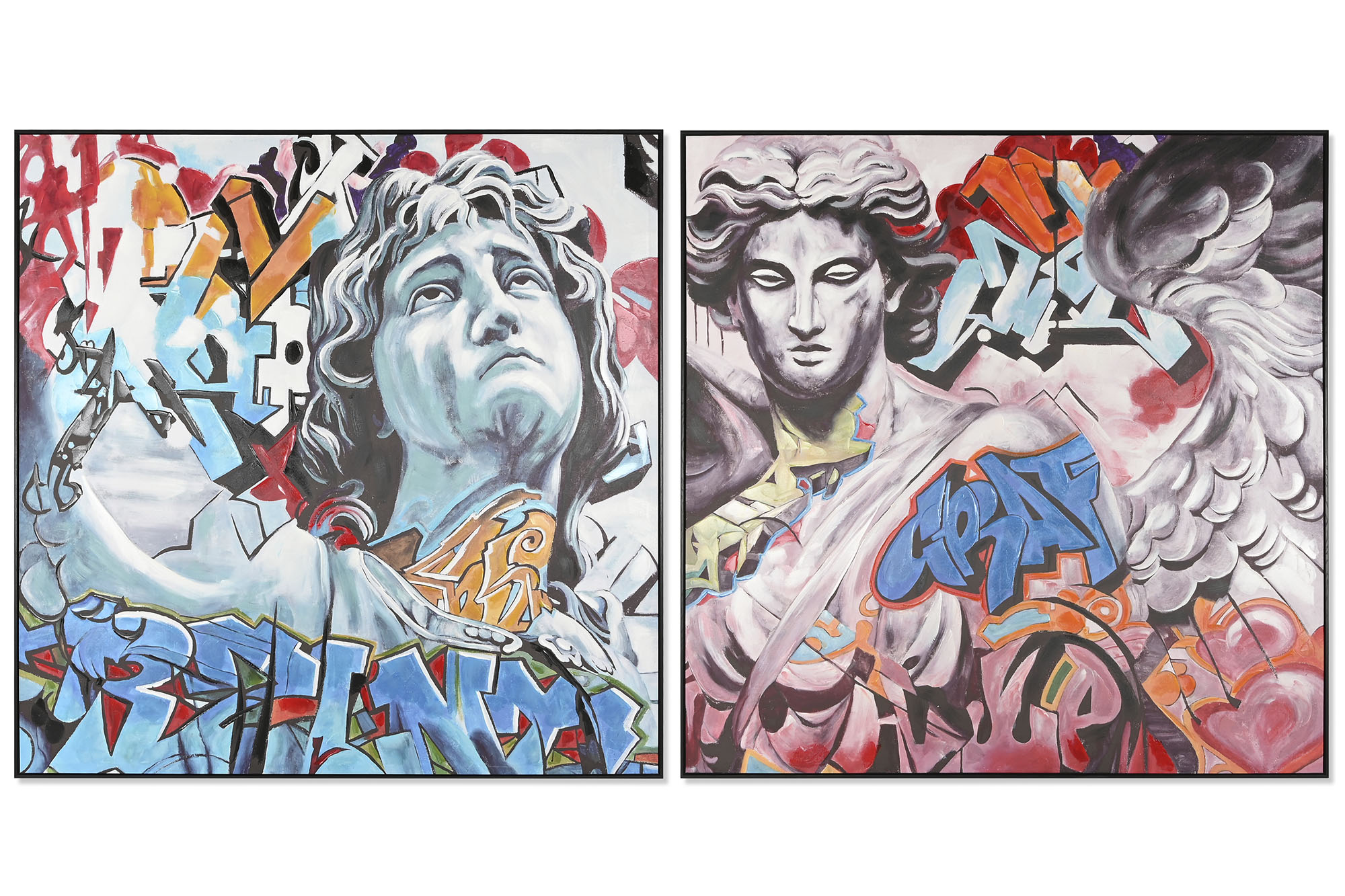 CUADRO LIENZO PS 150X3,5X150 STREETART 2 SURT.