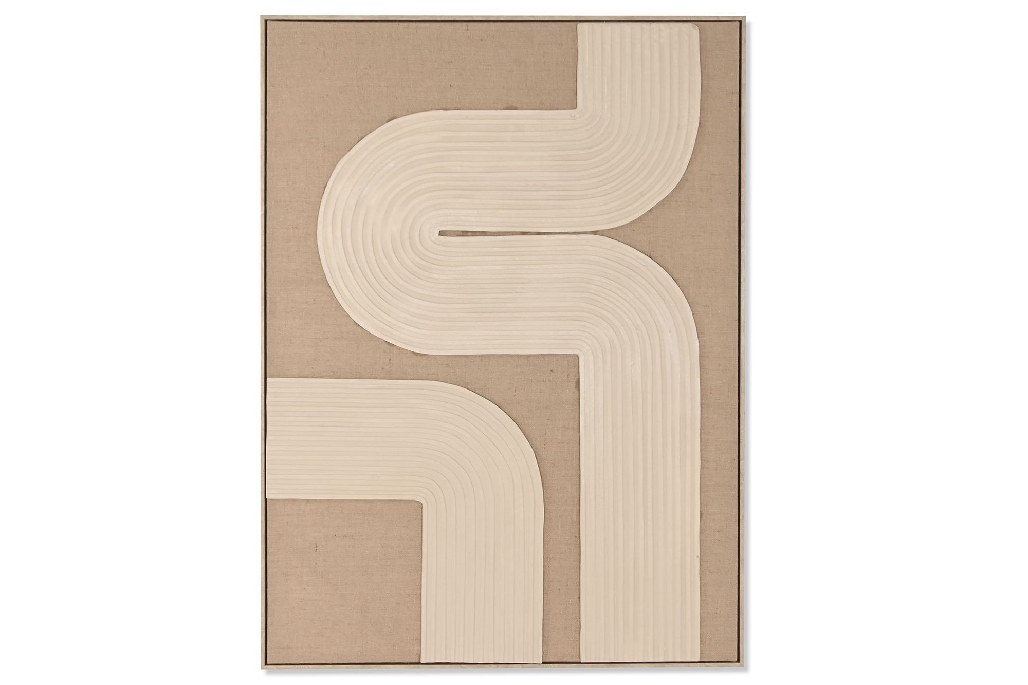 CUADRO YUTE FOAM 103X4,5X143 MODERNO 3D NATURAL