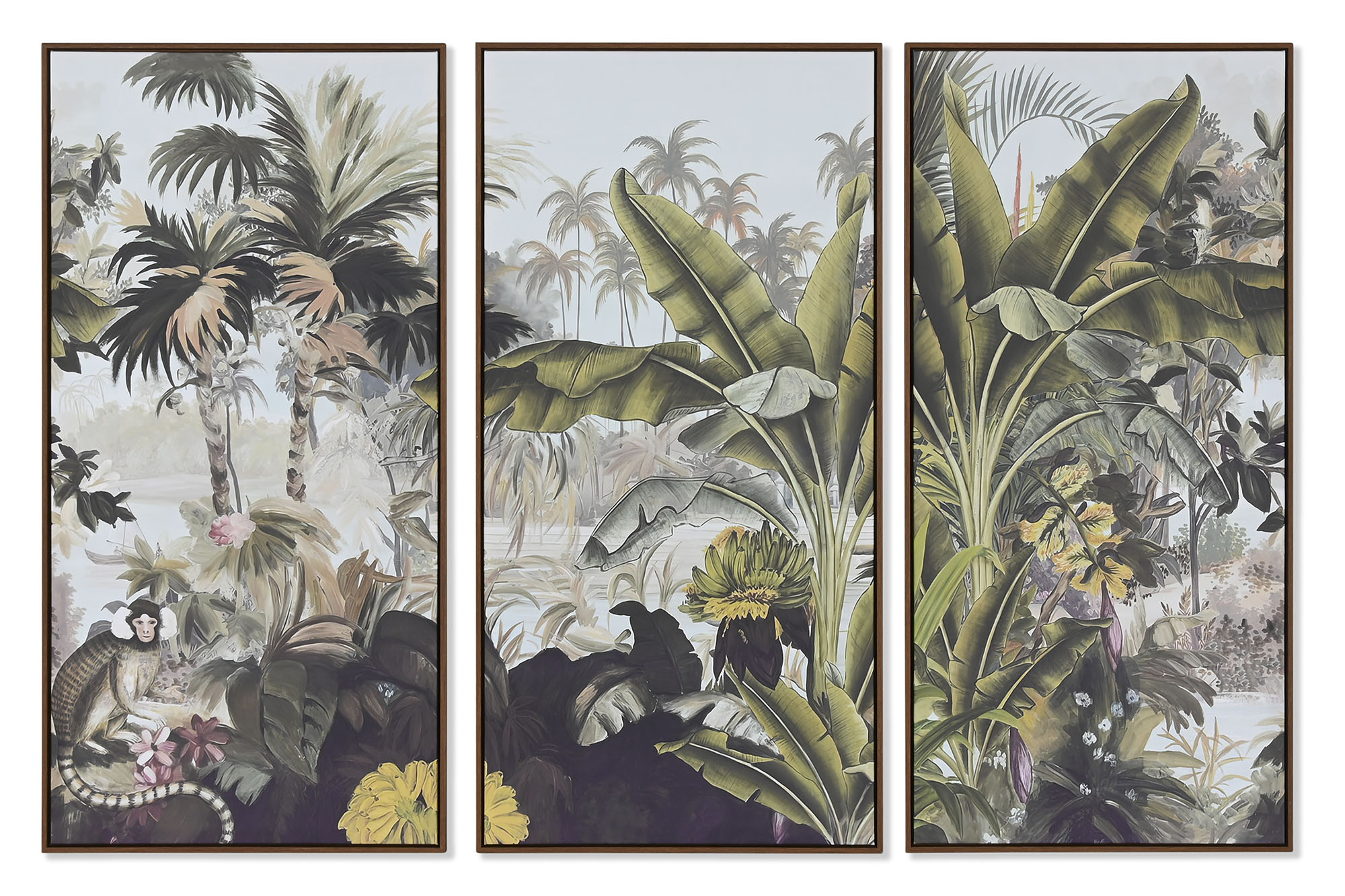 CUADRO SET 3 PS LIENZO 180X4X120 TROPICAL