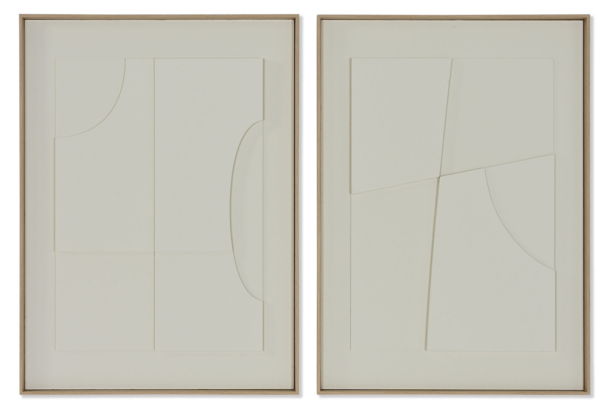 CUADRO PAPEL MACHE PS 55X4X75 ABSTRACTO 3D 2 SURT.