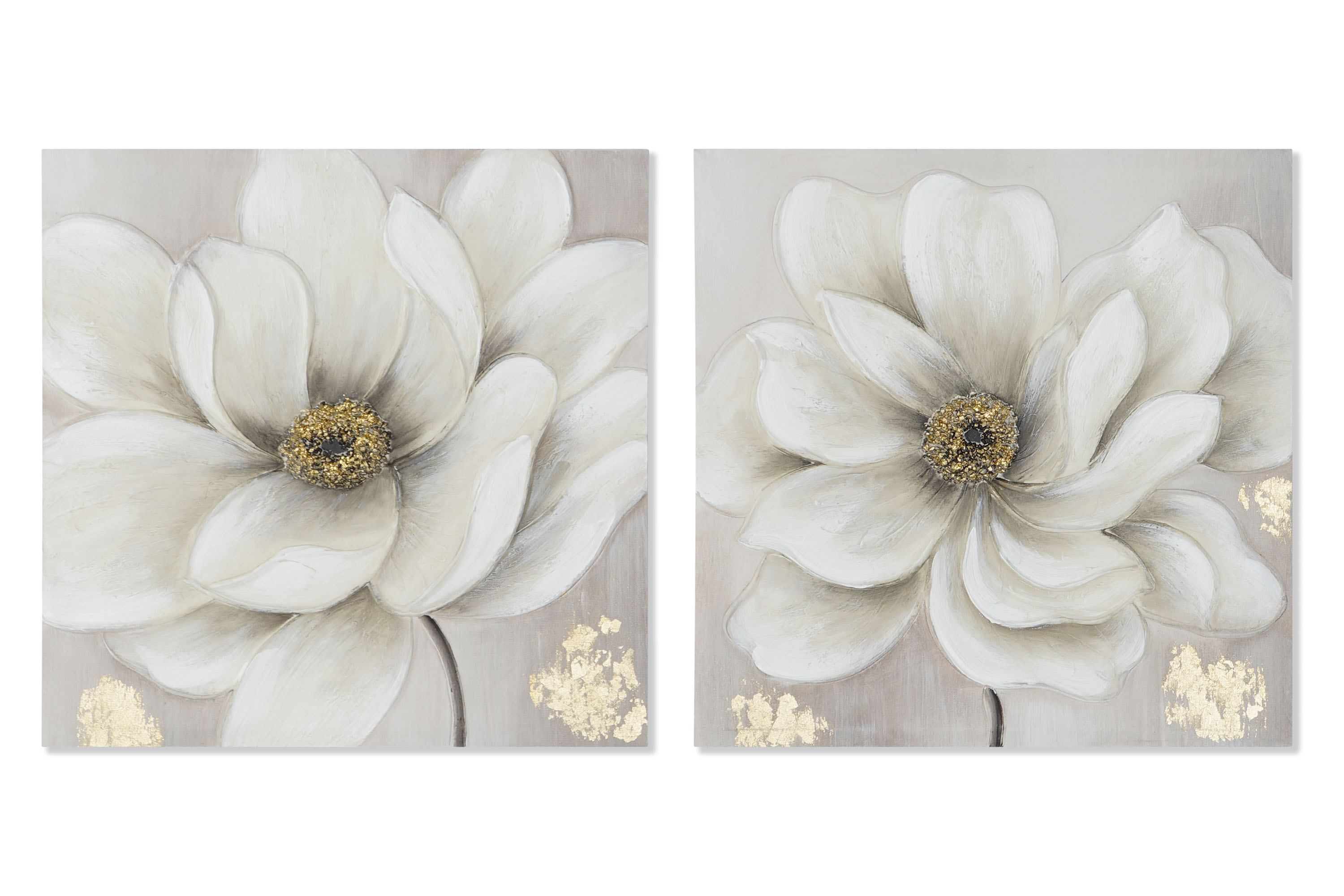CUADRO LIENZO MDF 50X2,5X50 AMAPOLA 2 SURT.