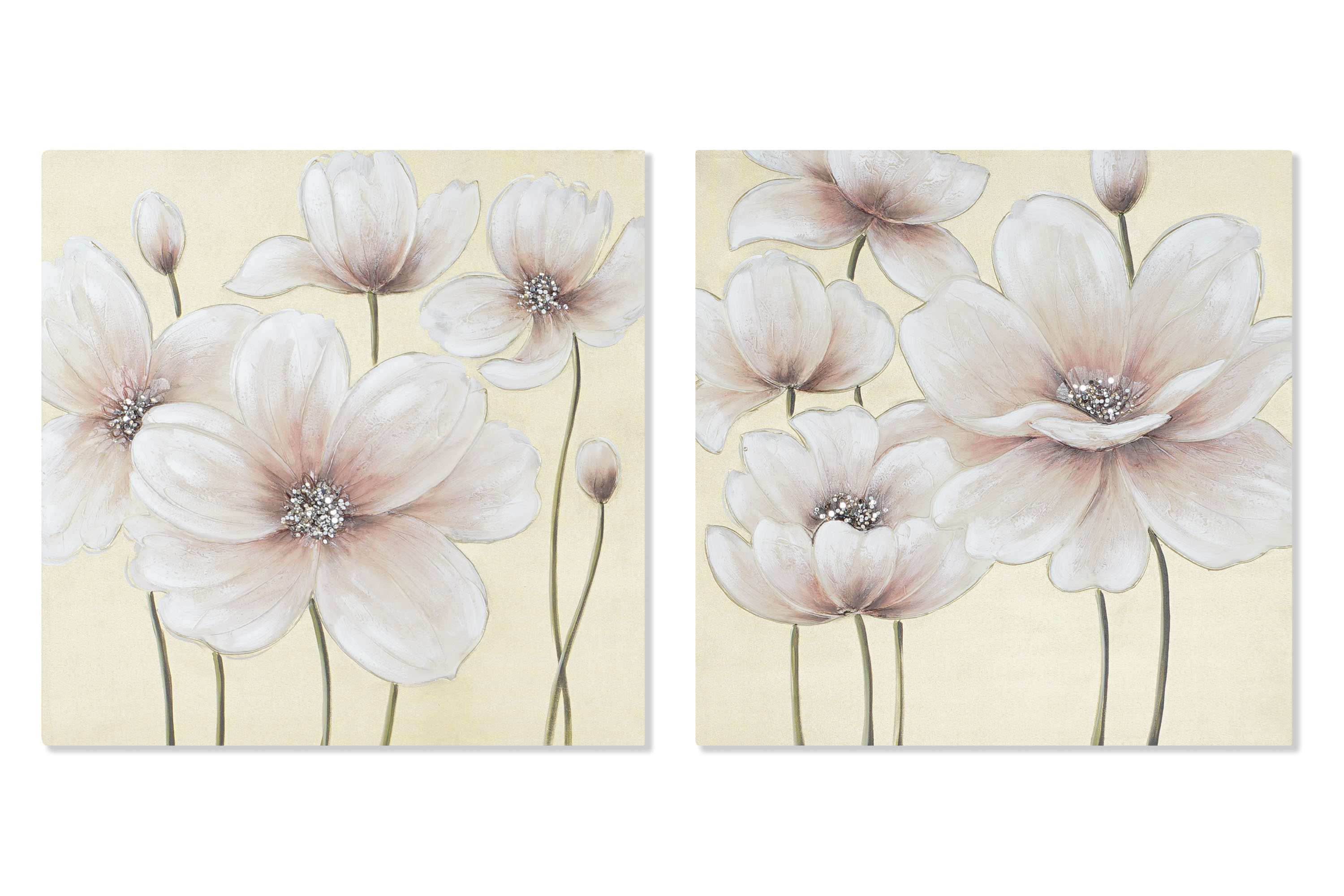 CUADRO LIENZO MDF 80X2,8X80 AMAPOLAS 2 SURT.