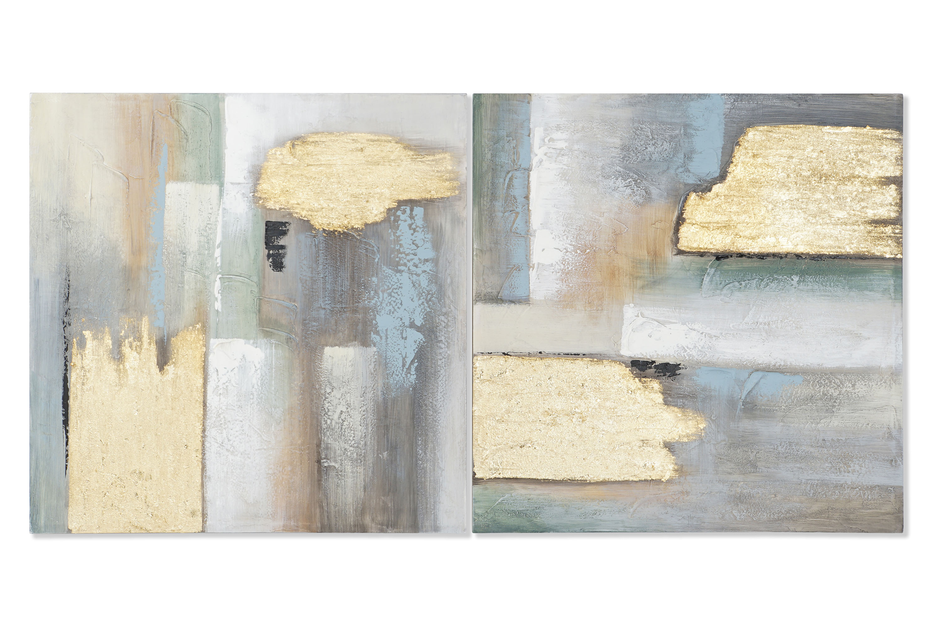 CUADRO LIENZO MDF 80X3X80 ABSTRACTO 2 SURT.
