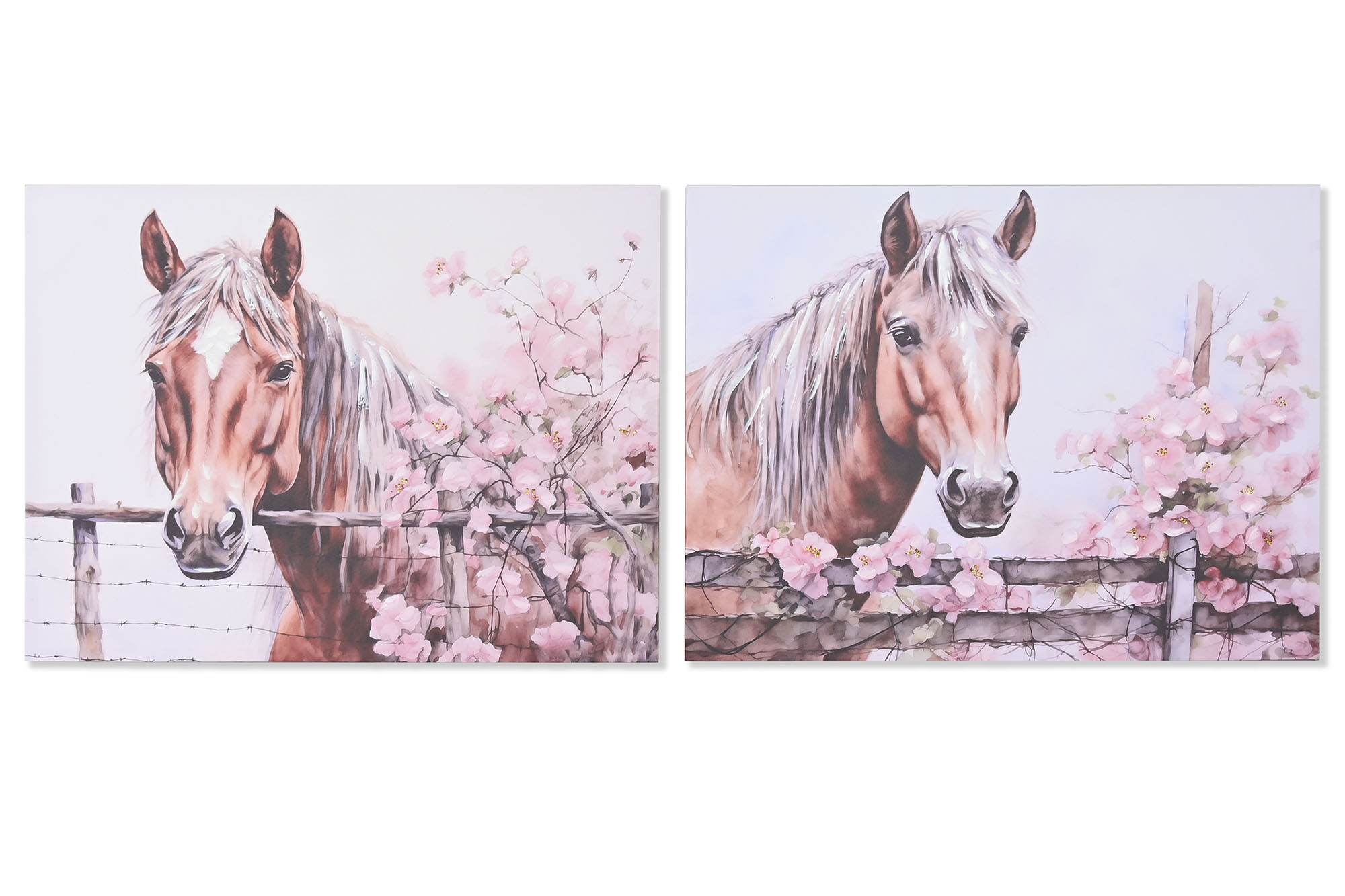 CUADRO LIENZO MDF 80X2,5X60 CABALLO 2 SURT.