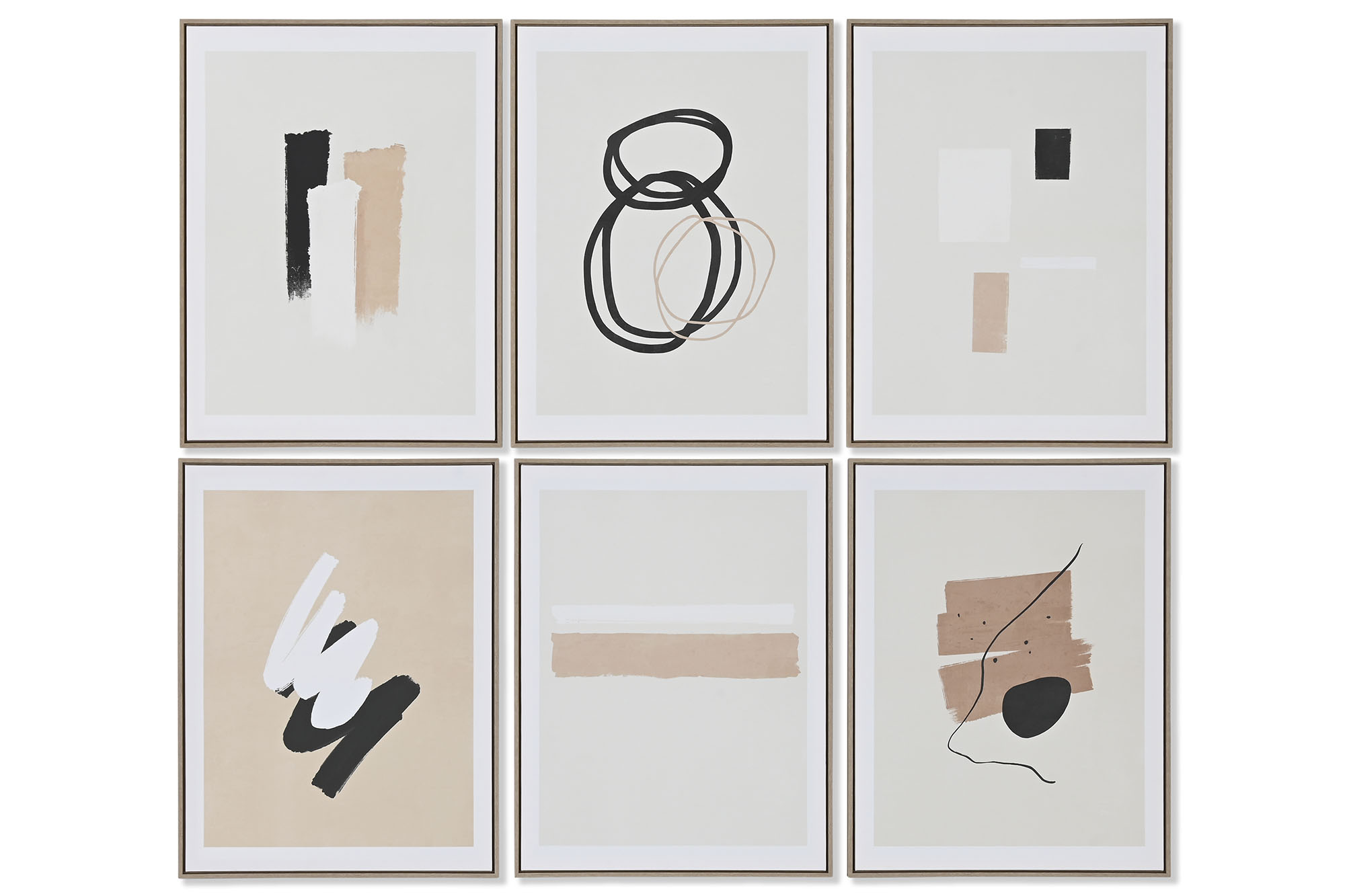 CUADRO LIENZO PS 60X4X80 MODERNO ENMARCADO 6 SURT.