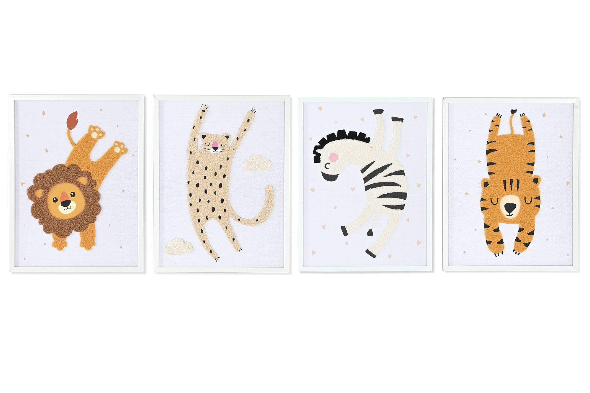 CUADRO LIENZO POLIESTER 30X1,8X40 ANIMAL 4 SURT.