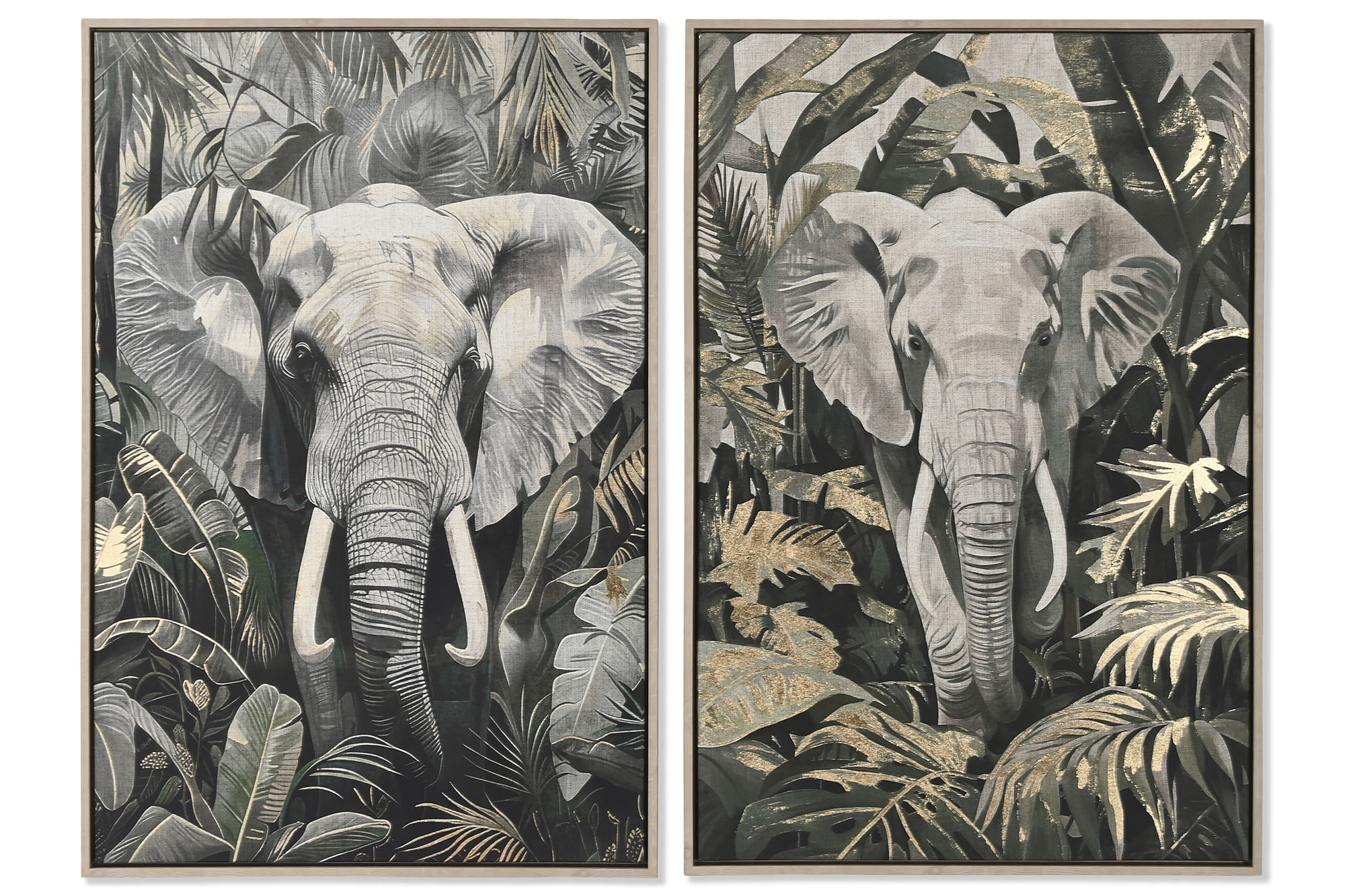 CUADRO LIENZO PS 63X4,5X92,5 ELEFANTE 2 SURT.