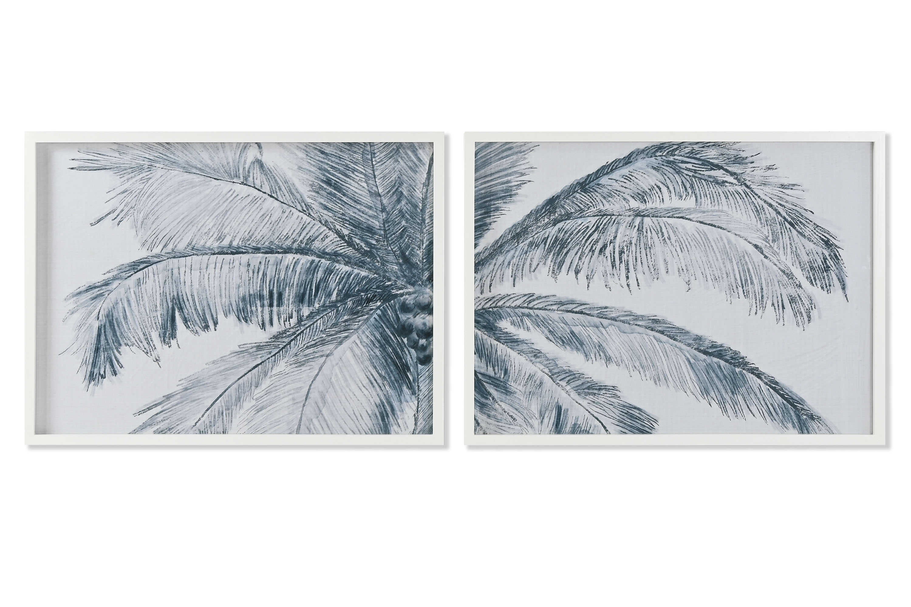 CUADRO ABETO CRISTAL 80X2X60 PALMERA 2 SURT.