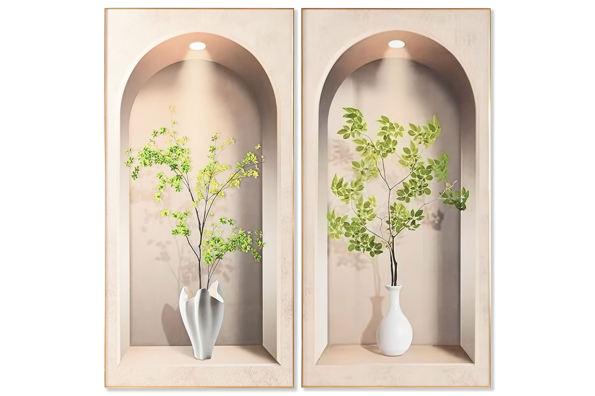 CUADRO ALUMINIO MDF 80X3,5X160 JARRON 2 SURT.